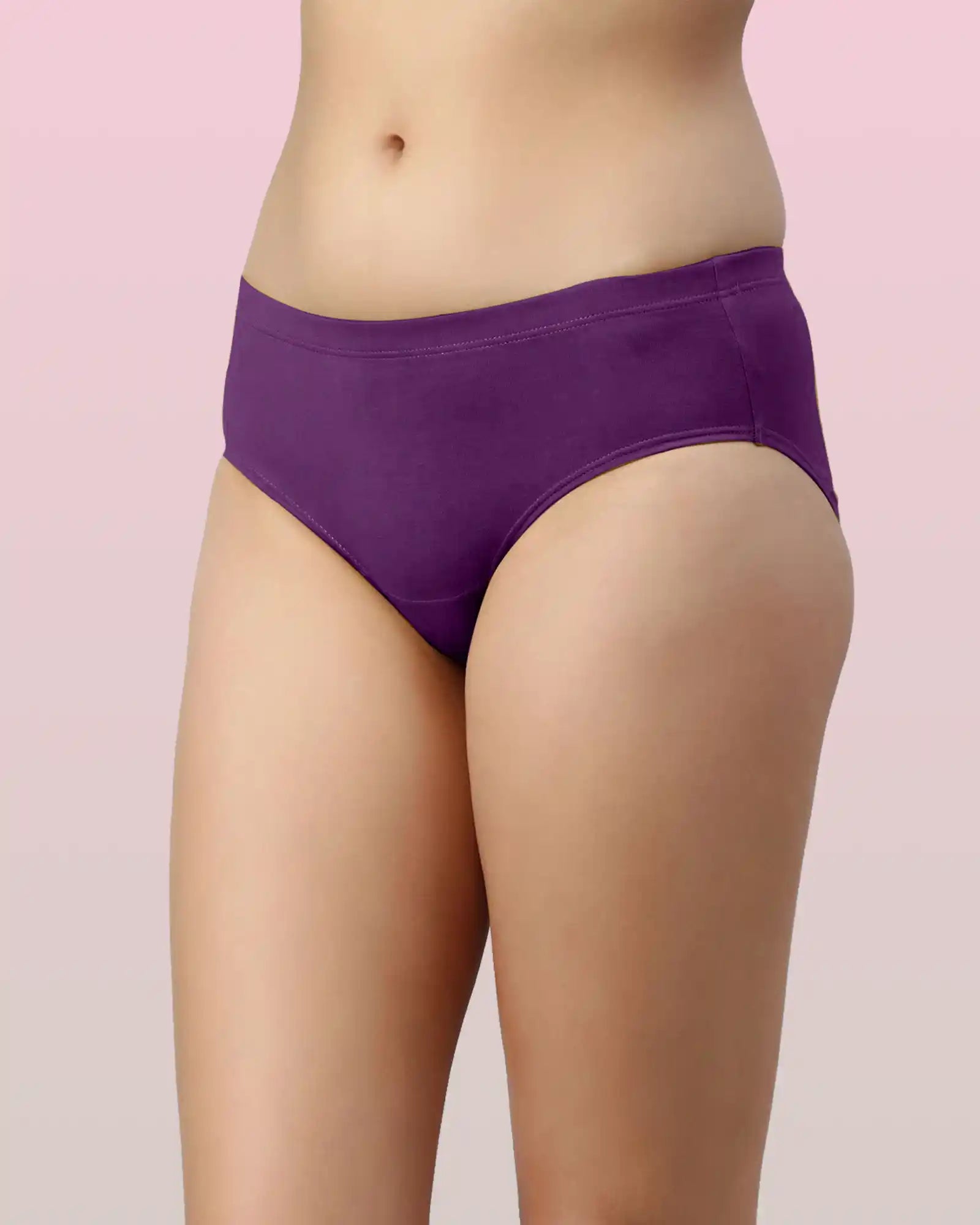 Swanz  High Coverage Cotton Spandex Hipster Panty with Stay-Fresh Treatment (Pack of 3)