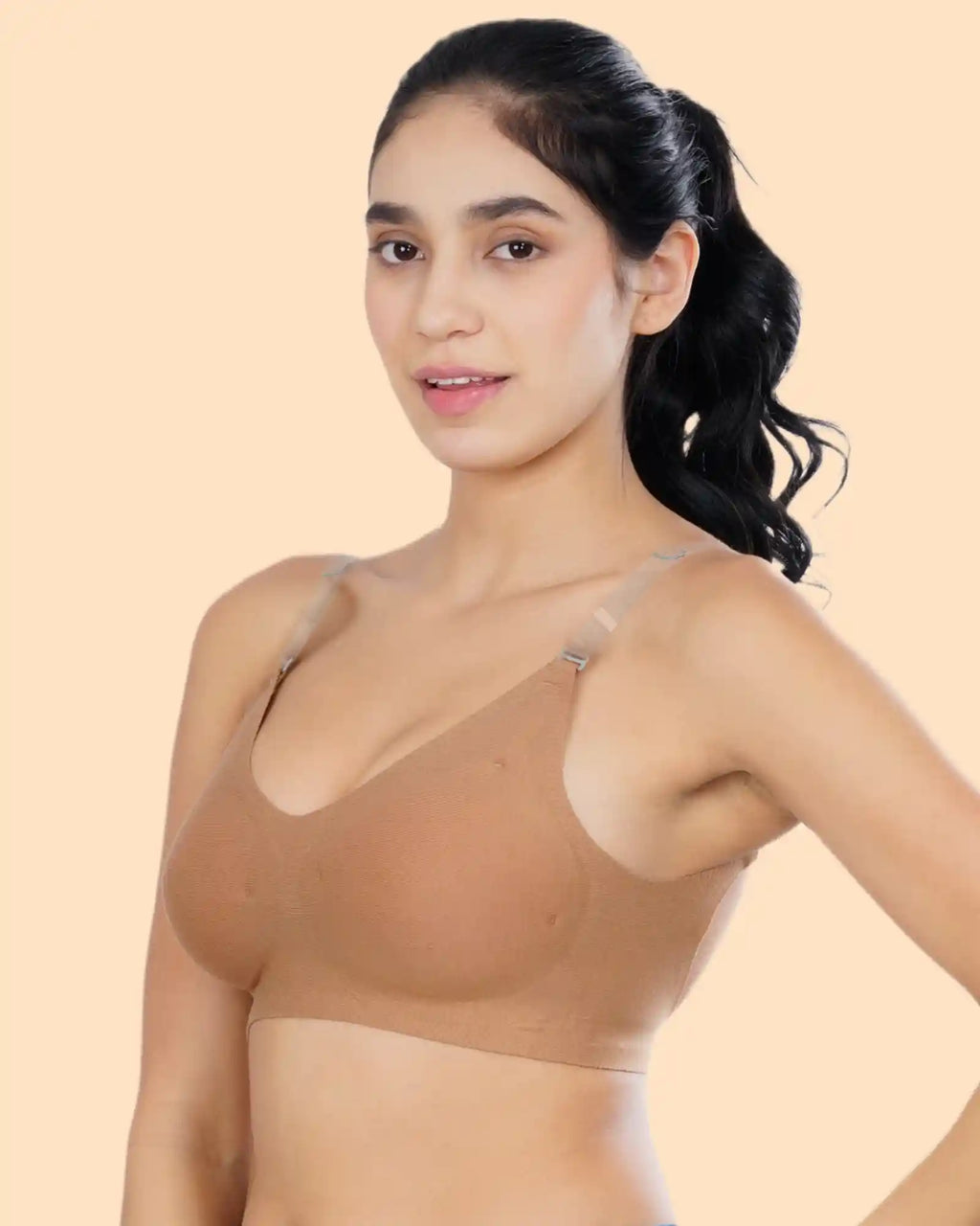 Cotton Padded Bonded Backless Everyday Bra (TW-SB-9851-FWN)