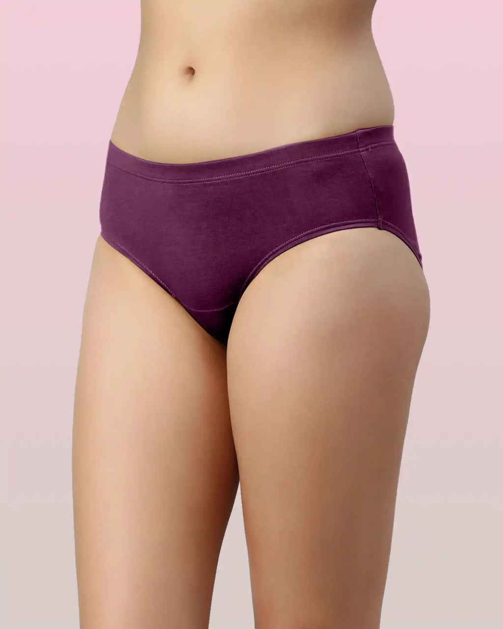 Swanz  High Coverage Cotton Spandex Hipster Panty with Stay-Fresh Treatment (Pack of 6)