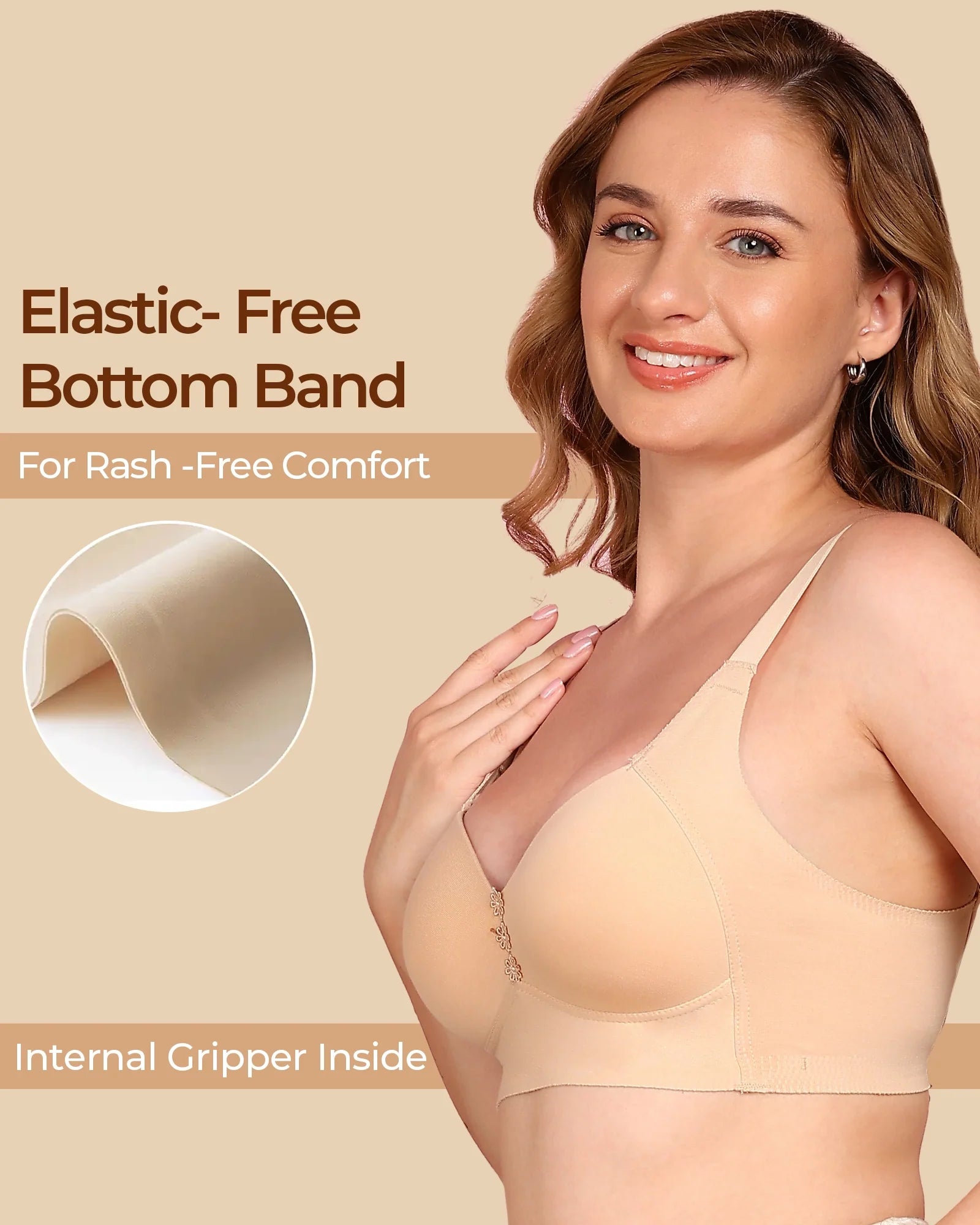Swanz  Bonded Breathable Cotton Plus-Size Padded M-Frame Minimiser (TW-SB-9203)