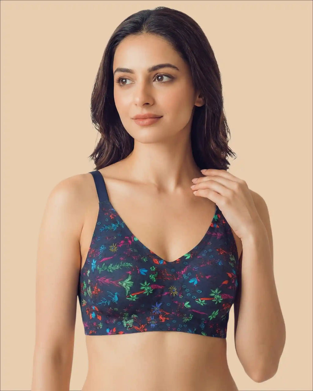 Polyamide Padded Printed Bonded Bra (SB-6829 PR)
