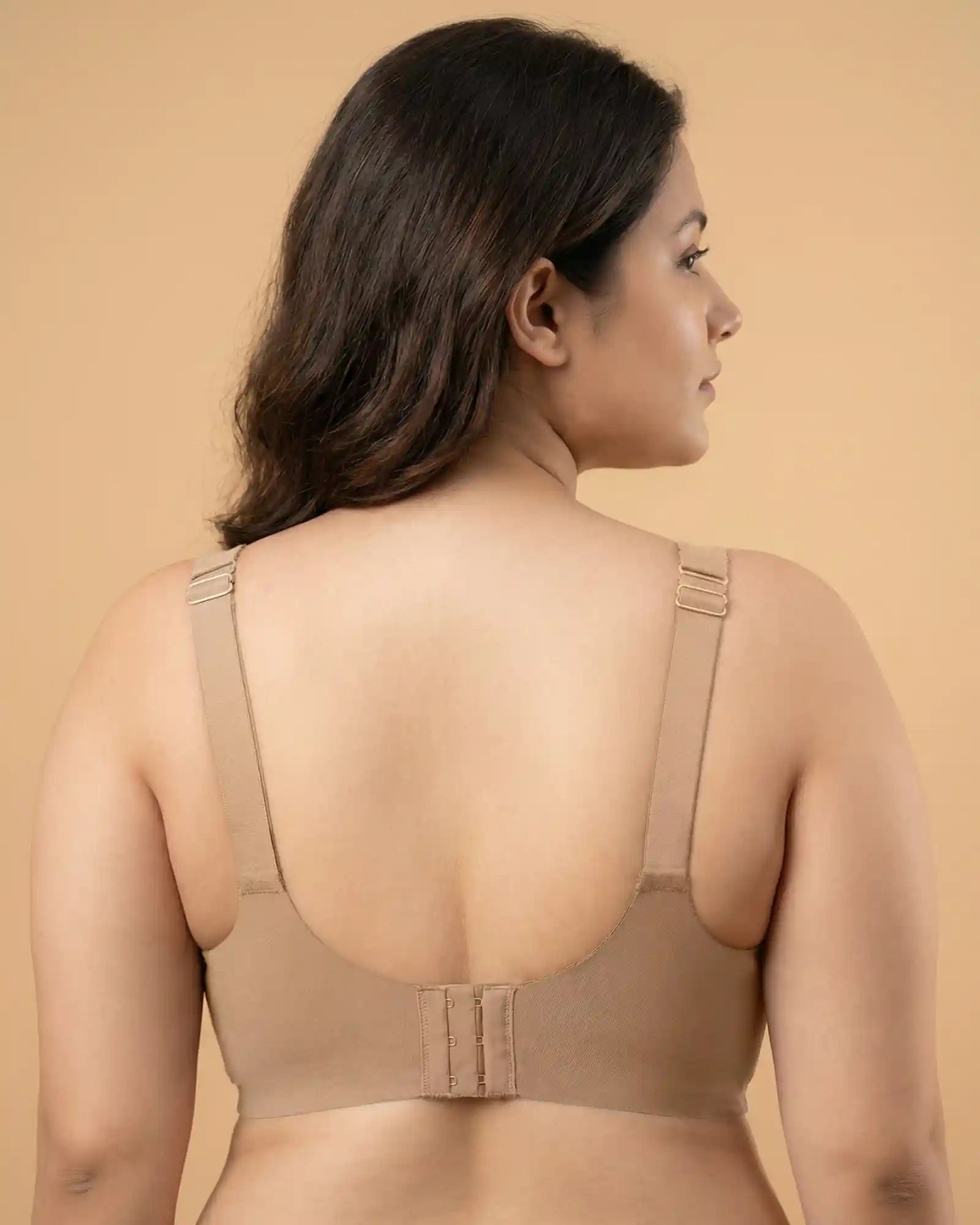 Cotton Non-Padded Full Coverage Bonded Bra (SB-935-Fawn)