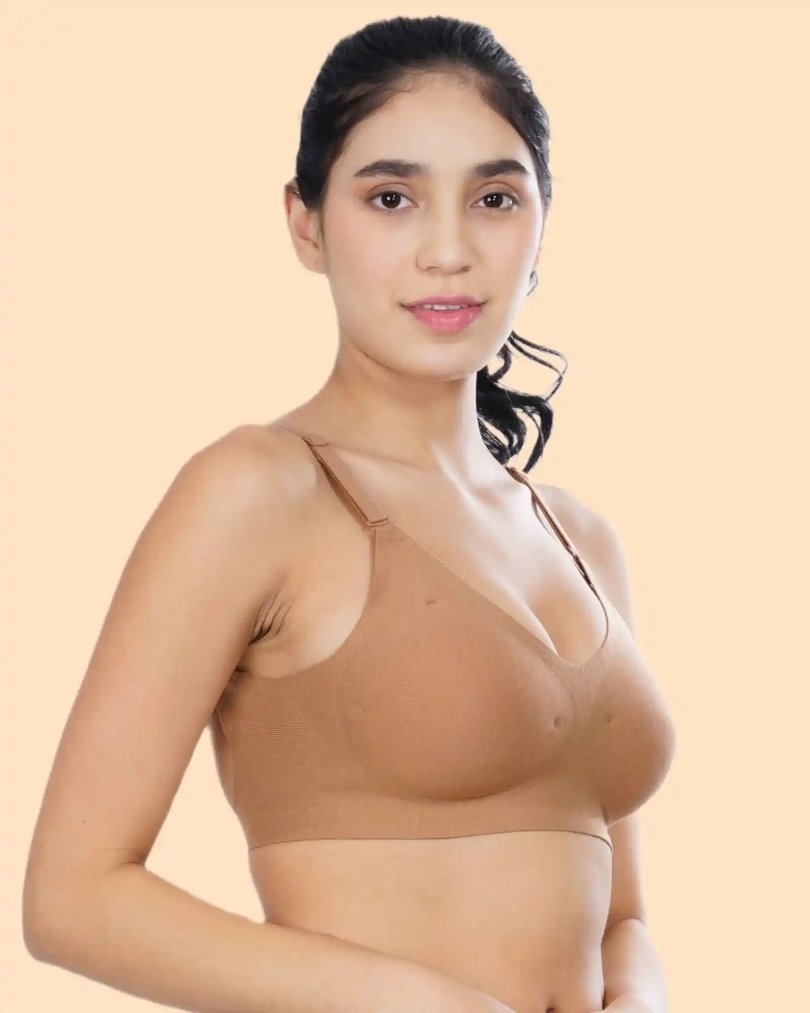 Cotton Padded Bonded Backless Everyday Bra (TW-SB-9851-FWN)