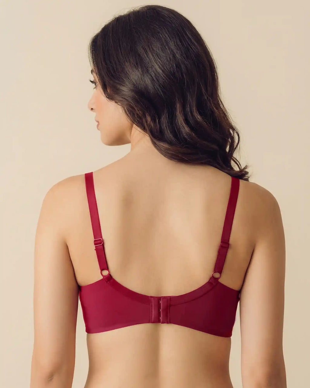 Everyday Lightly Padded Non-Wired Polyamide Bonded Bra (TW-95991 Maroon)