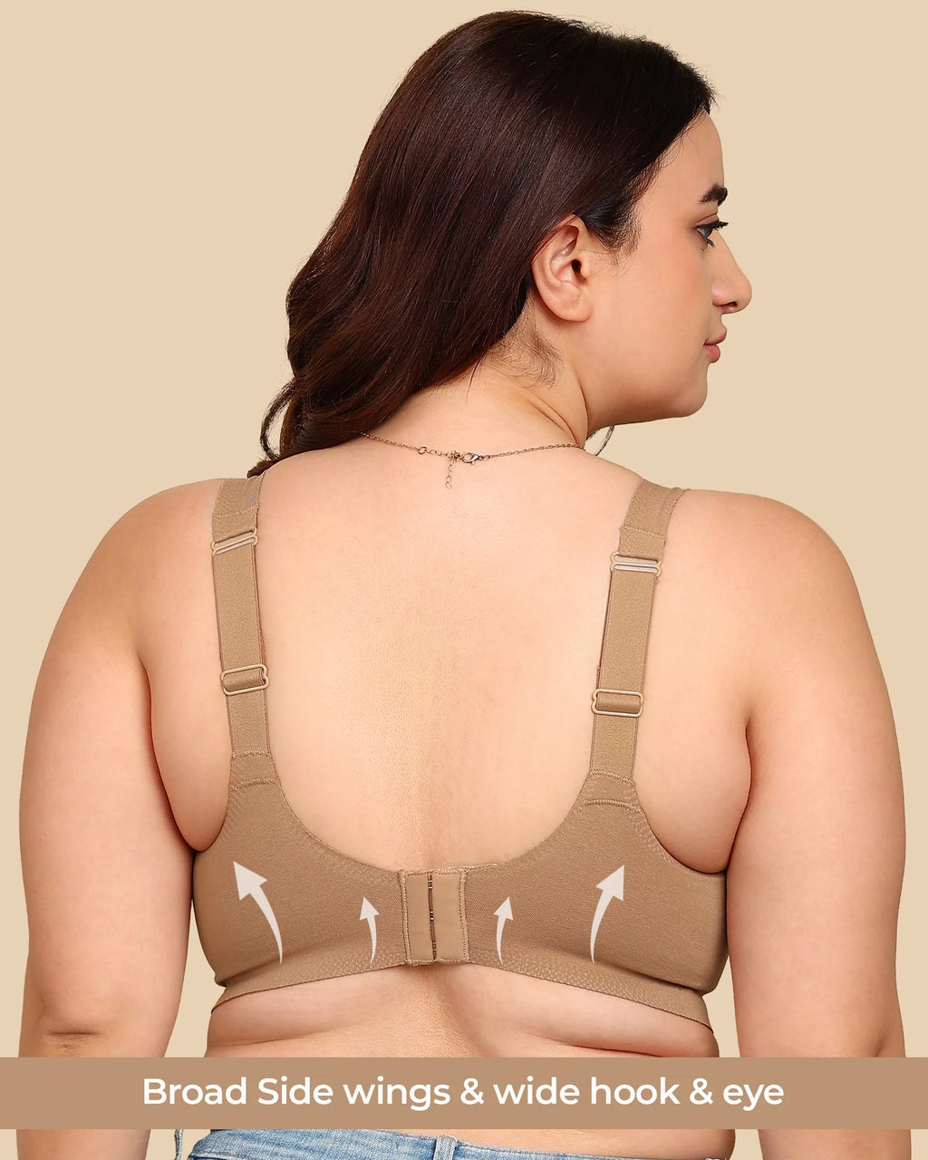 Swanz  Bonded Breathable Cotton Plus-Size Padded Full-Coverage Bra (TW-SB-918)