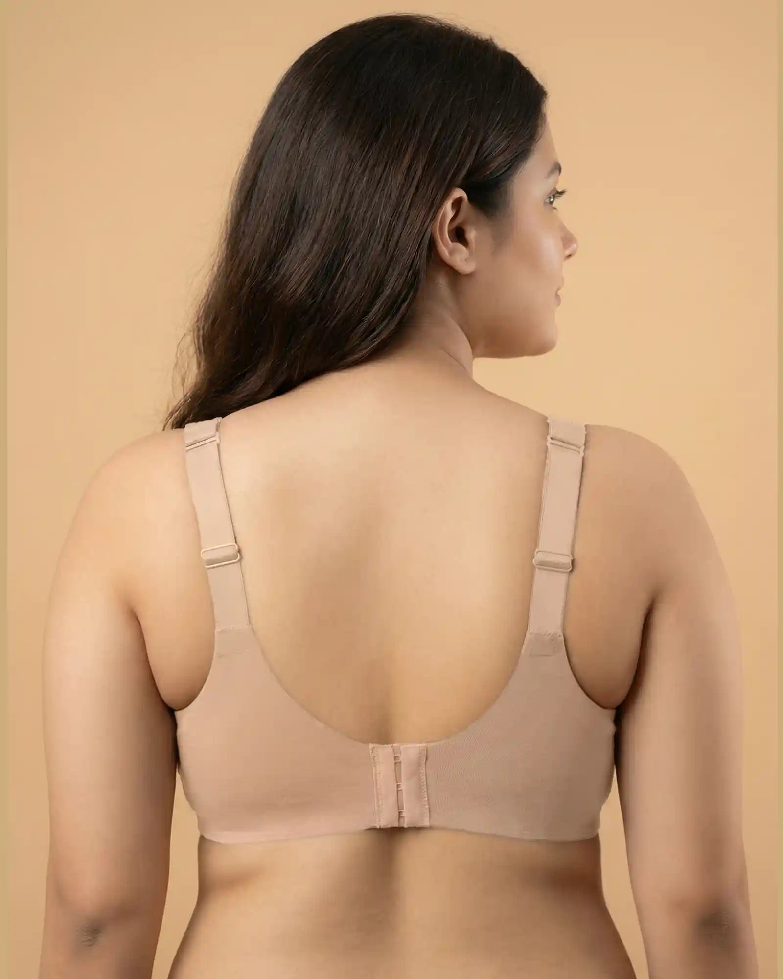 Cotton Padded Full Coverage Bonded Bra (SB-938-Fawn)