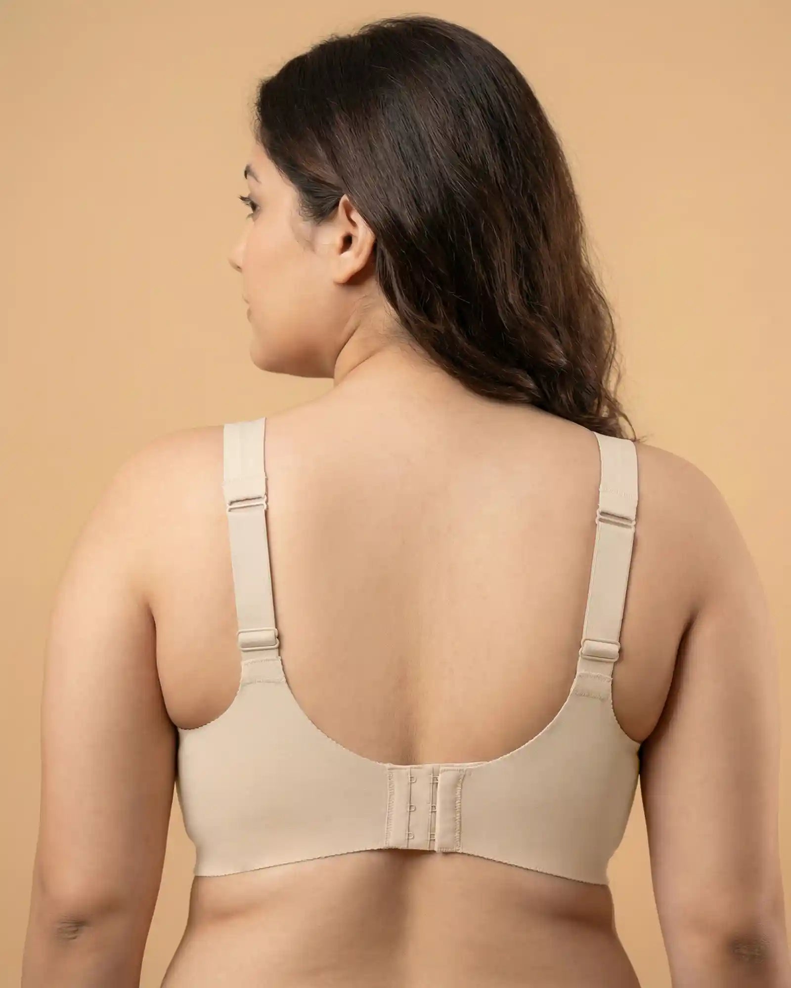 Cotton Non-Padded Full Coverage Bonded Bra (SB-935-Skin)