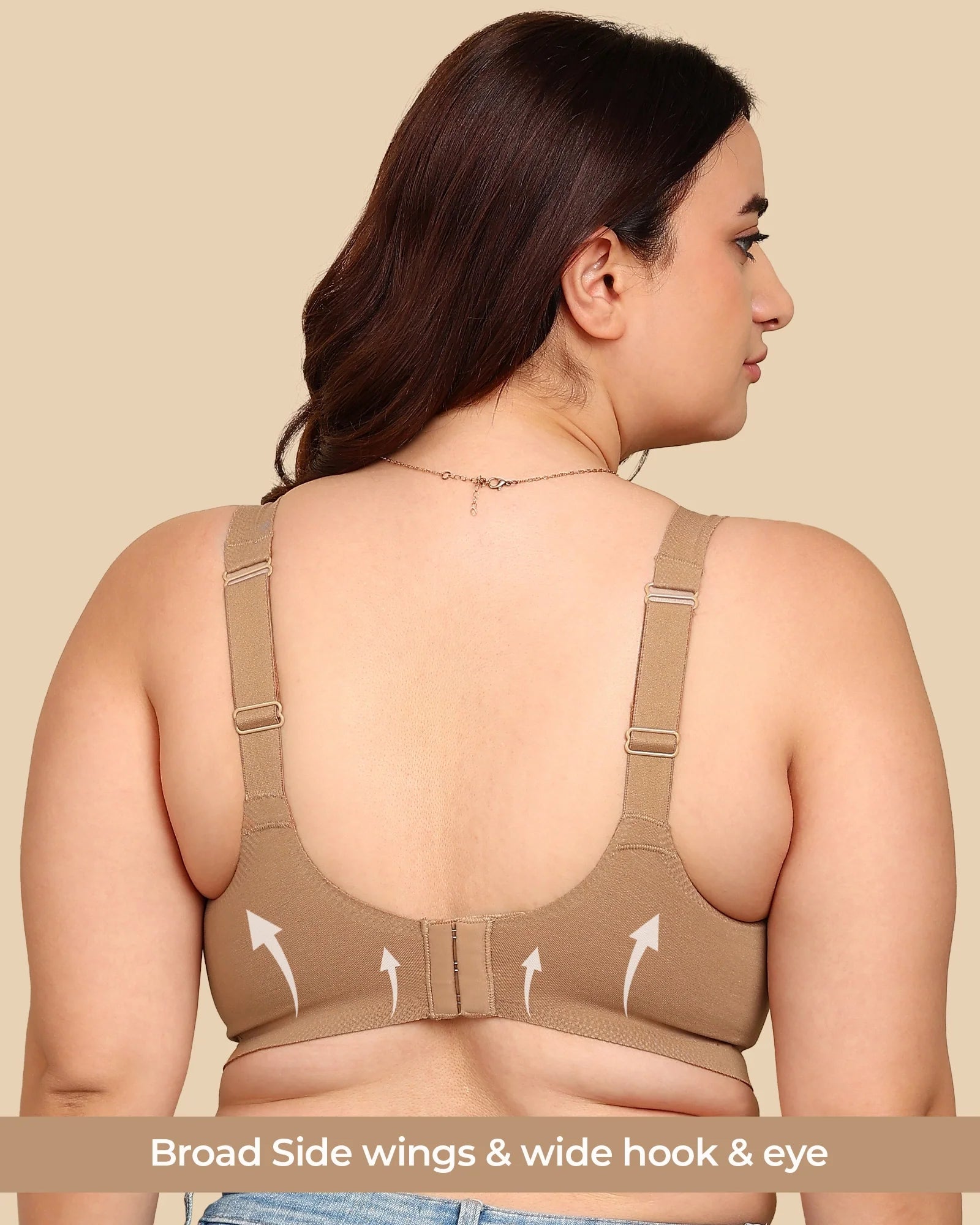 Swanz  Bonded Breathable Cotton Padded Full-Coverage Bra (SB-938)