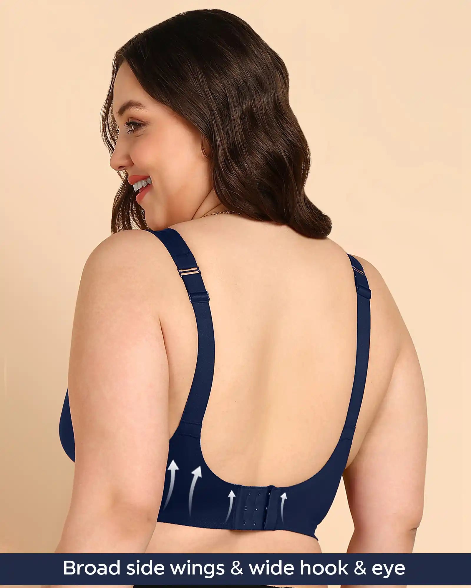 Swanz  Bonded Breathable Cotton Padded Full-Coverage Bra (SB-938)