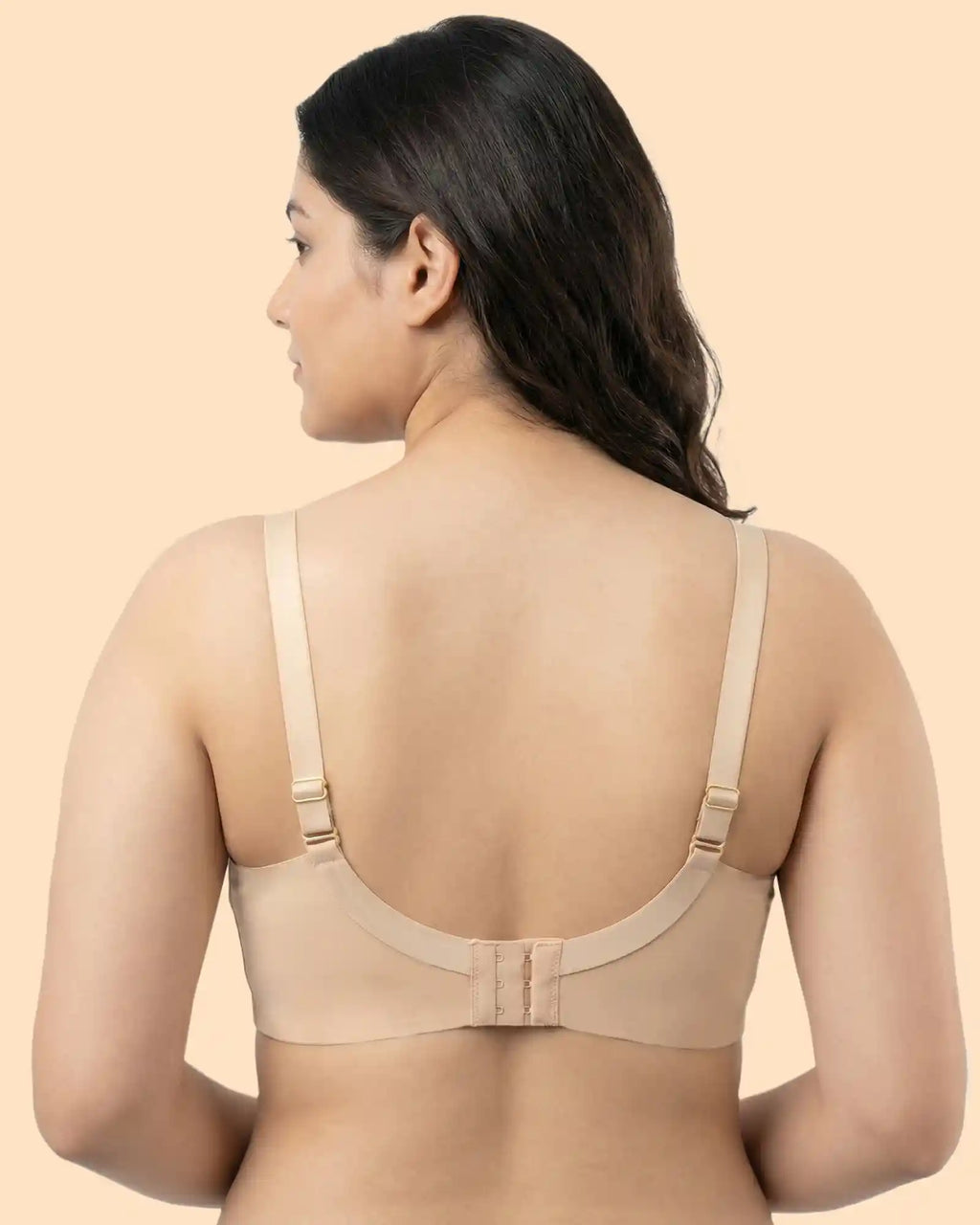 Cotton Padded Plus-Size M-Frame Minimiser Bonded Bra (SB-9203)(Skin)