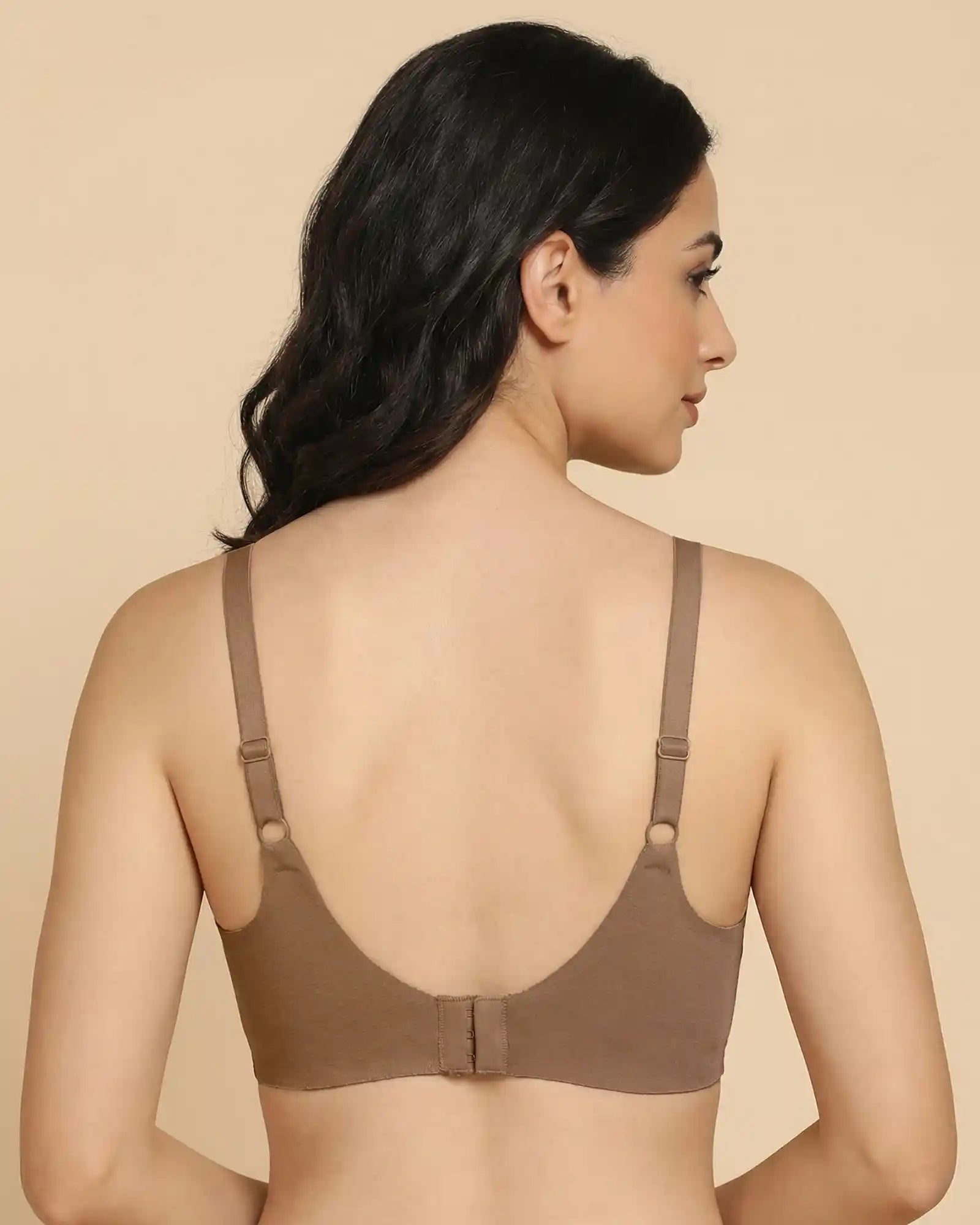 Cotton Non-Padded Full Coverage Bonded Bra (SB-935-Fawn)