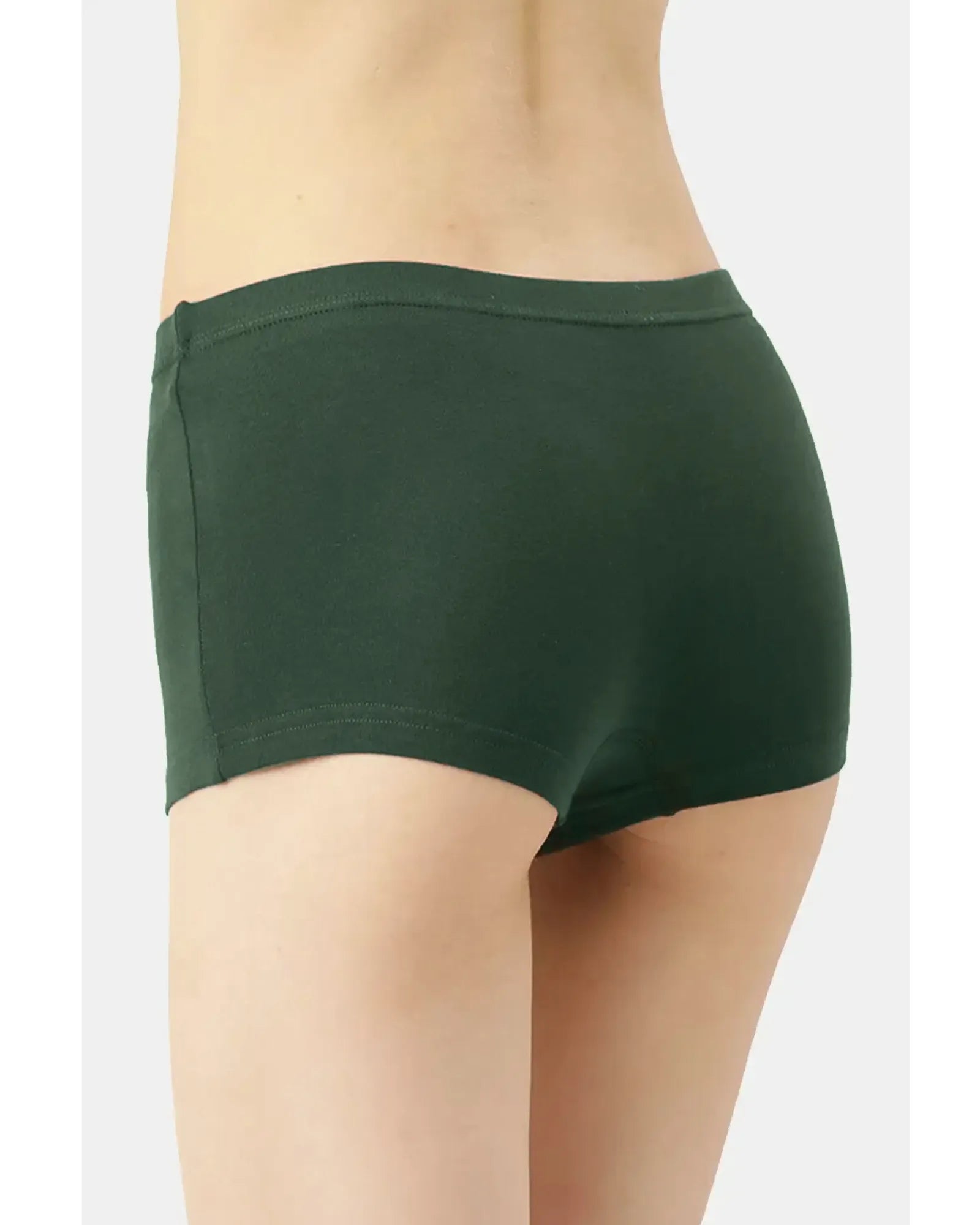 Swanz  High-Rise Cotton Stretch Boyshorts Full Coverage, Seamless Comfort Everyday Essentials (Pack of 3)