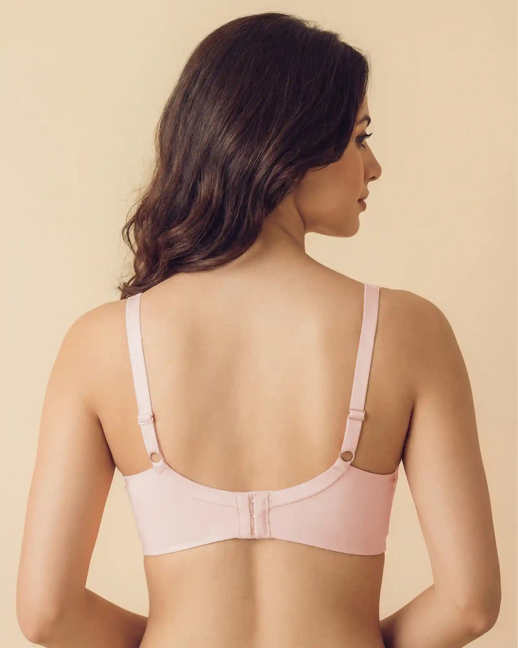 Polyamide Non-Wired Maximiser Push Up Bonded Bra (Level-2 Padding) with 3/4th Coverage (SB-95107) (Peach)