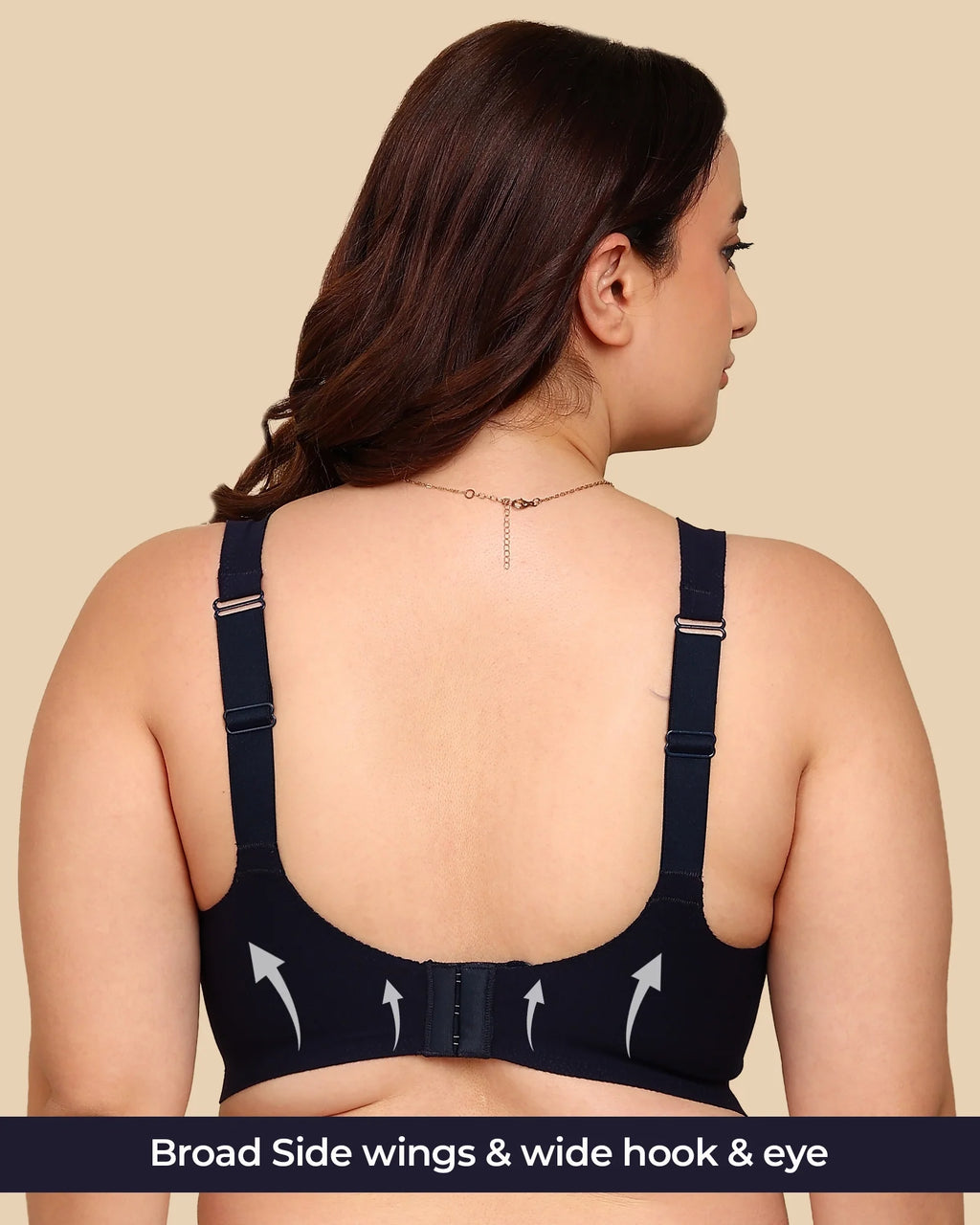 Swanz  Bonded Breathable Cotton Plus-Size Padded Full-Coverage Bra (TW-SB-918)