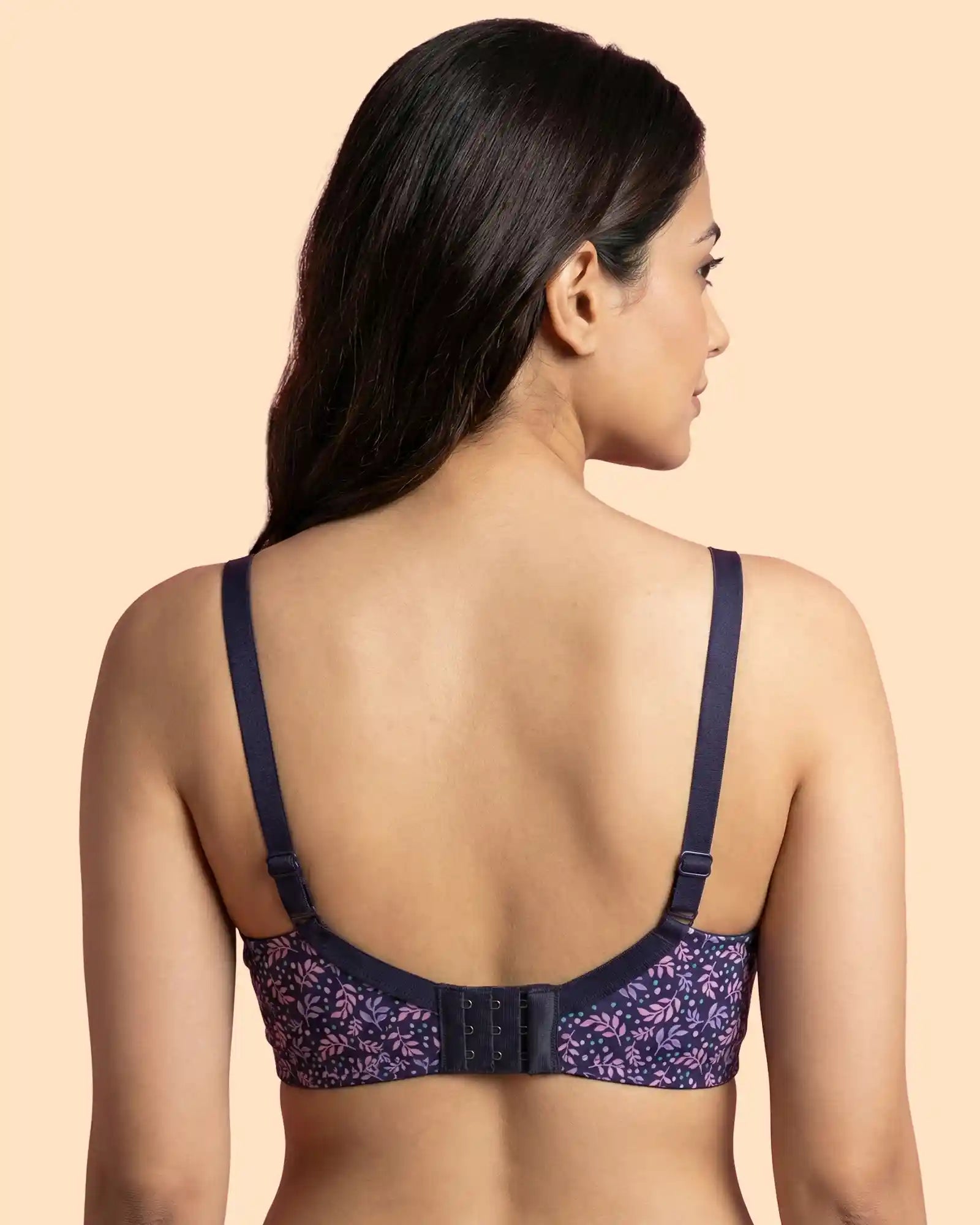 Printed Polyamide Bonded Maximiser Bra (Level-2 Padding) with 3/4th Coverage (TW-SB-51754)