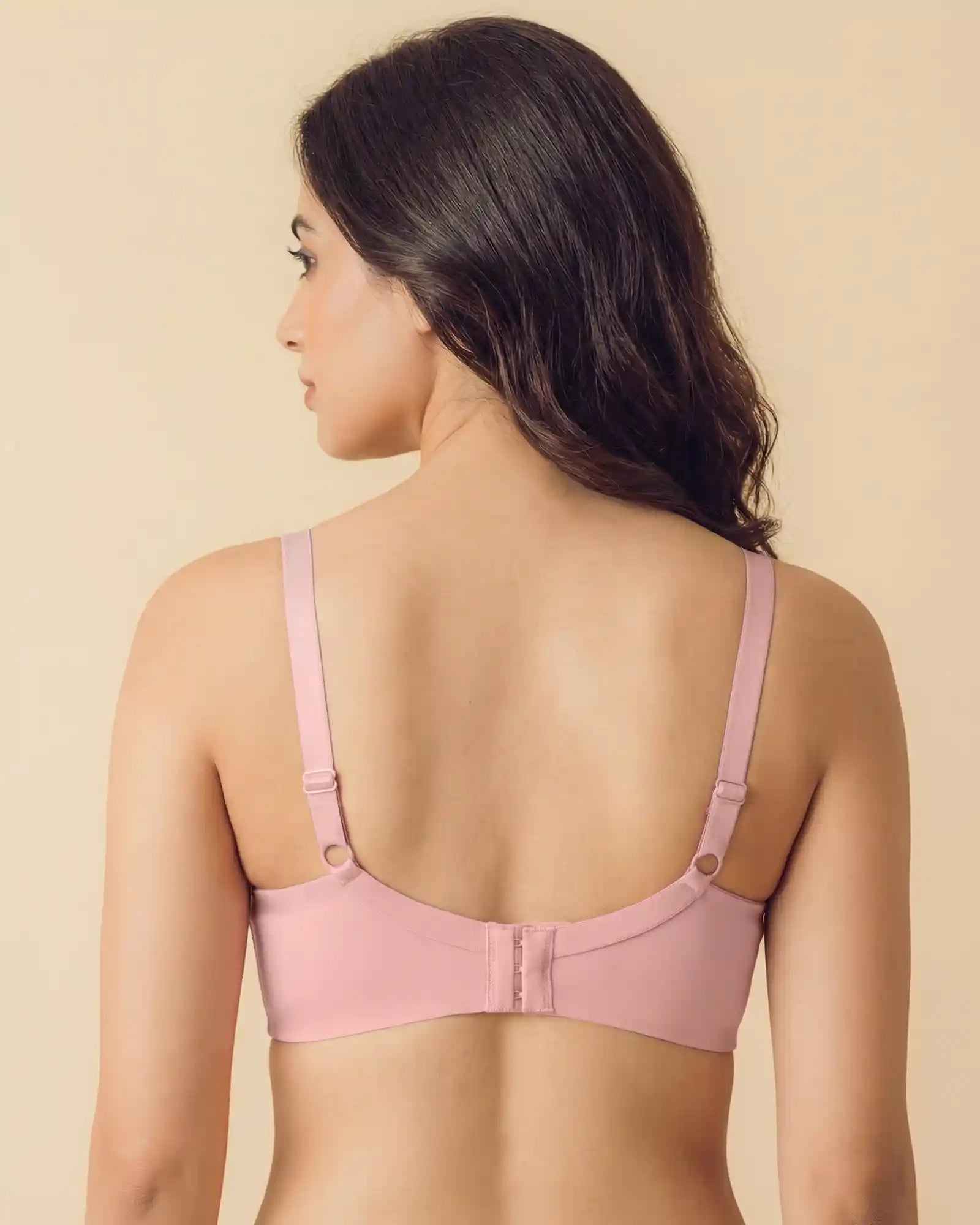 Polyamide Non-Wired Maximiser Push Up Bonded Bra (Level-2 Padding) with 3/4th Coverage (SB-95107) (Plum)