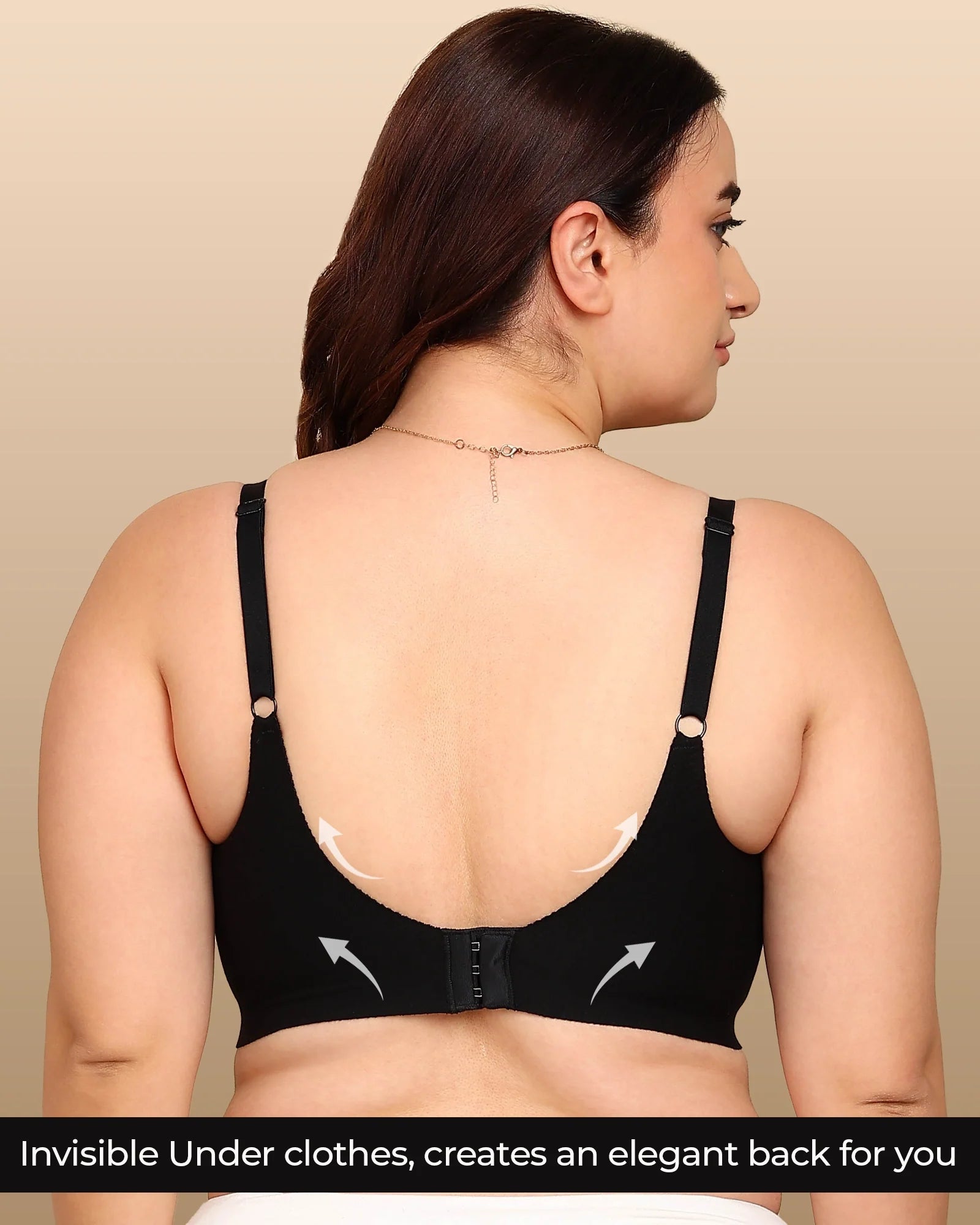 Swanz  Bonded Breathable Cotton Non-Padded Full-Coverage Bra with Hidden Concealer (SB-935)