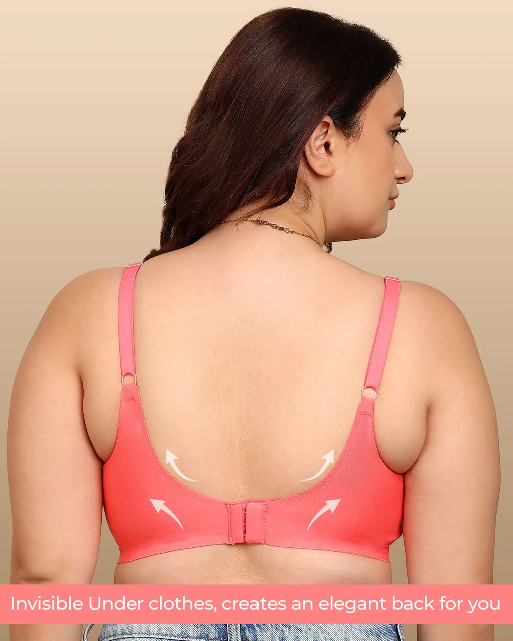 Swanz  Bonded Breathable Cotton Non-Padded Full-Coverage Bra with Hidden Concealer (SB-935)