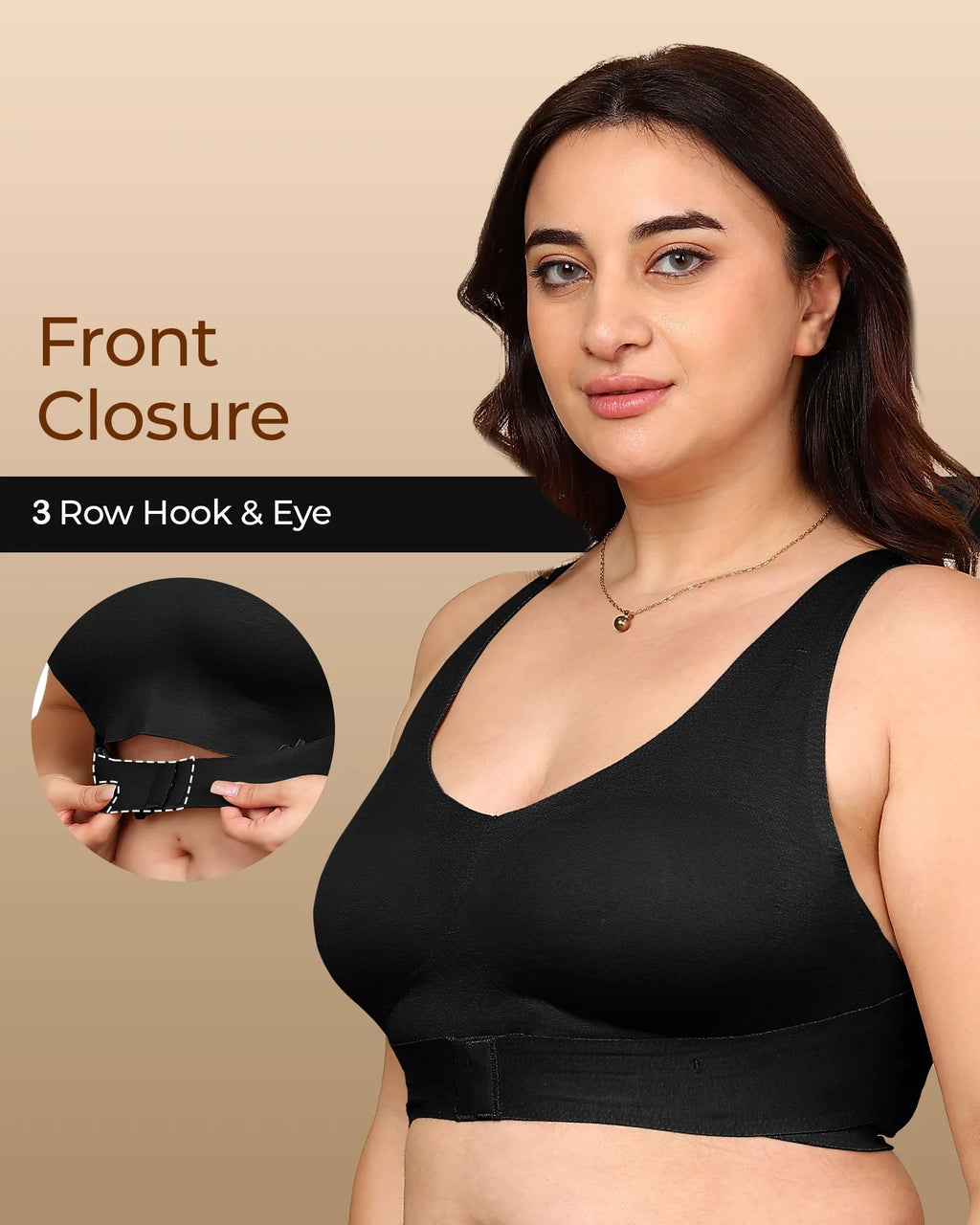 Swanz  Bonded Breathable Cotton Non-Padded Gym Bra with Posture Support (SB-995)