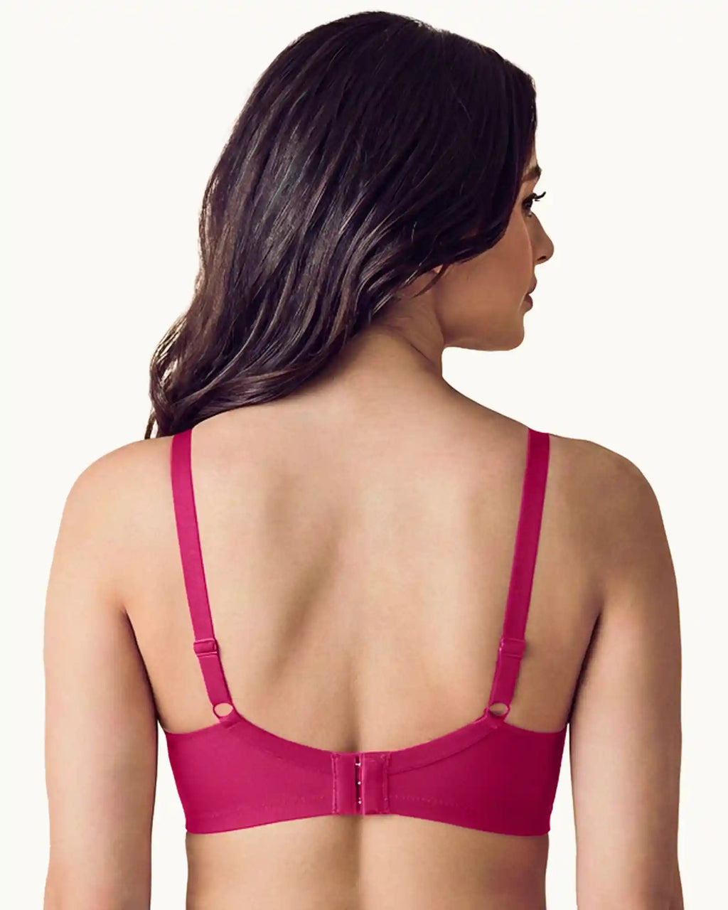 Cotton Non-wired Push-Up Bonded Bra (Level-3 Padding) with 3/4th Coverage (SB-93510)(Wine)