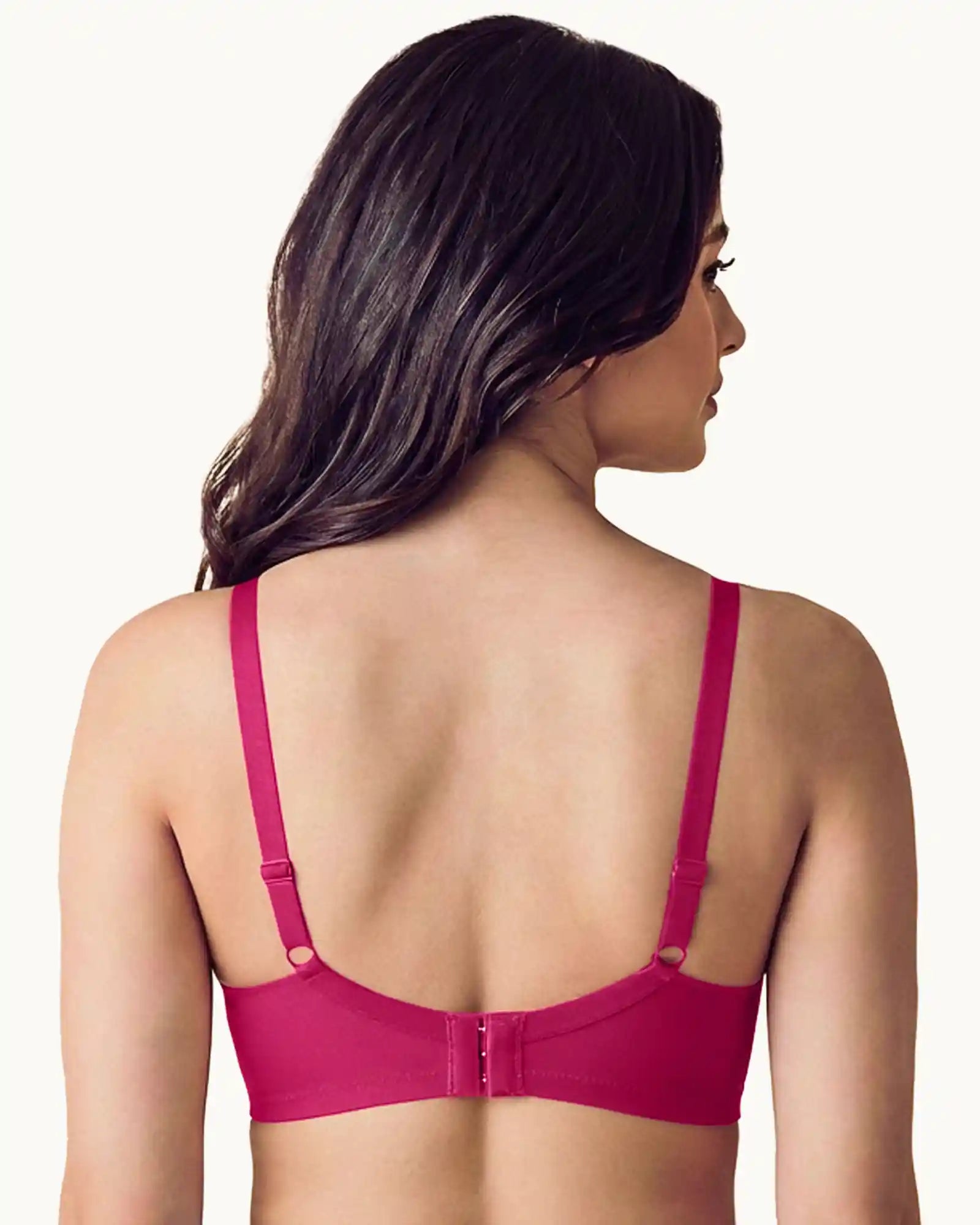 Cotton Non-wired Push-Up Bonded Bra (Level-3 Padding) with 3/4th Coverage (SB-93510)(Wine)