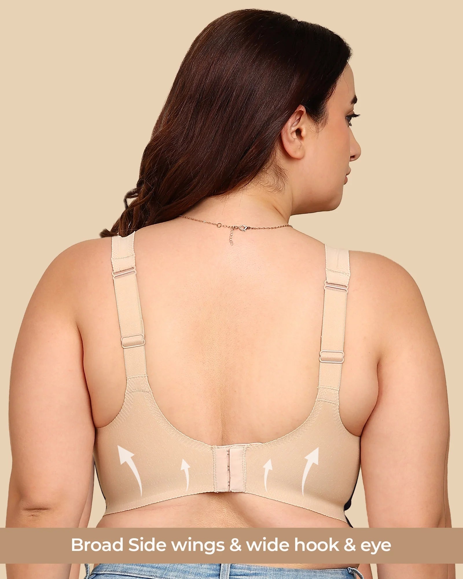 Swanz  Bonded Breathable Cotton Padded Full-Coverage Bra (SB-938)
