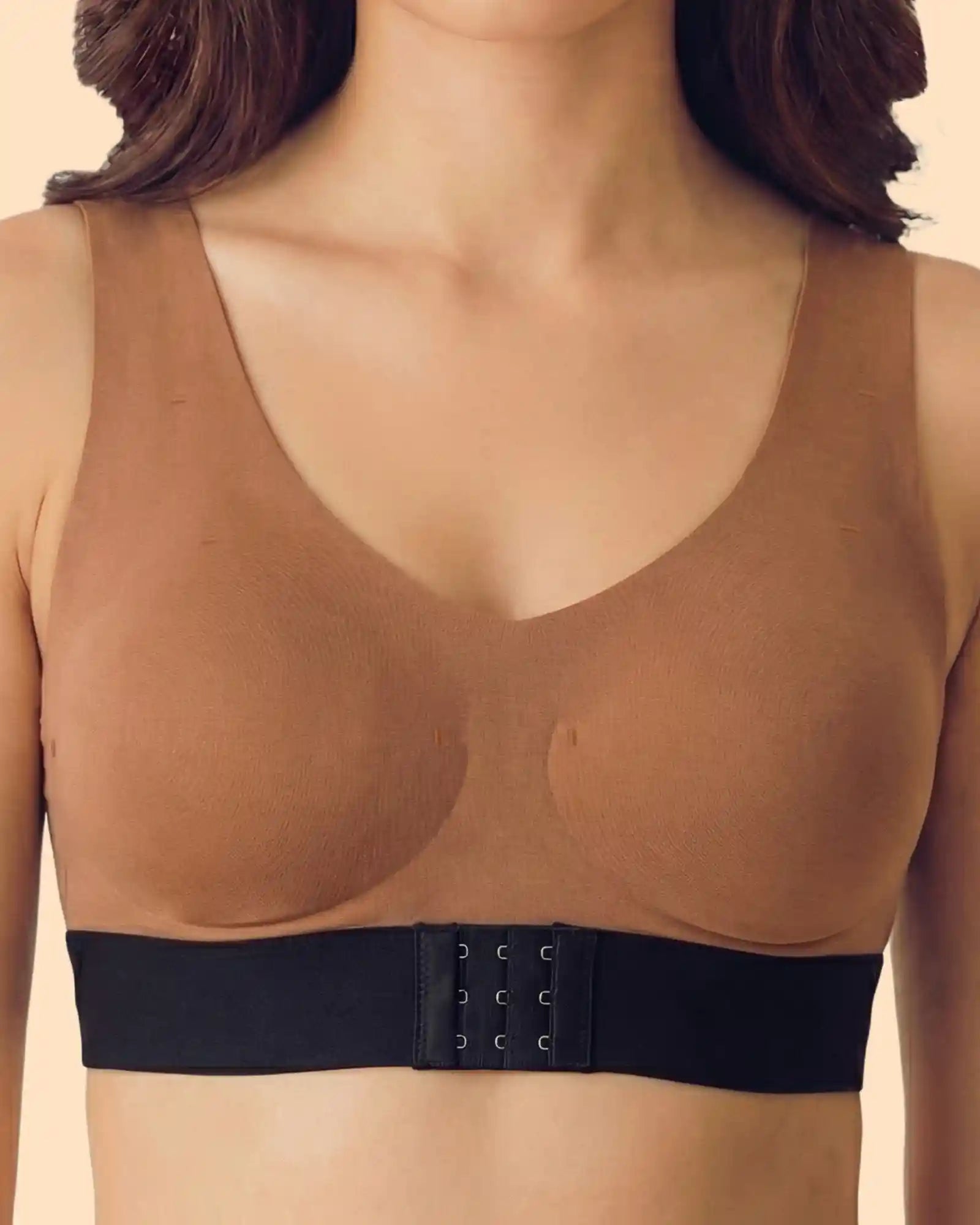 Bonded Gym Bra with Crisscross Back | Padded | Breathable Cotton (TW-SB-9977-FWN+BLK)
