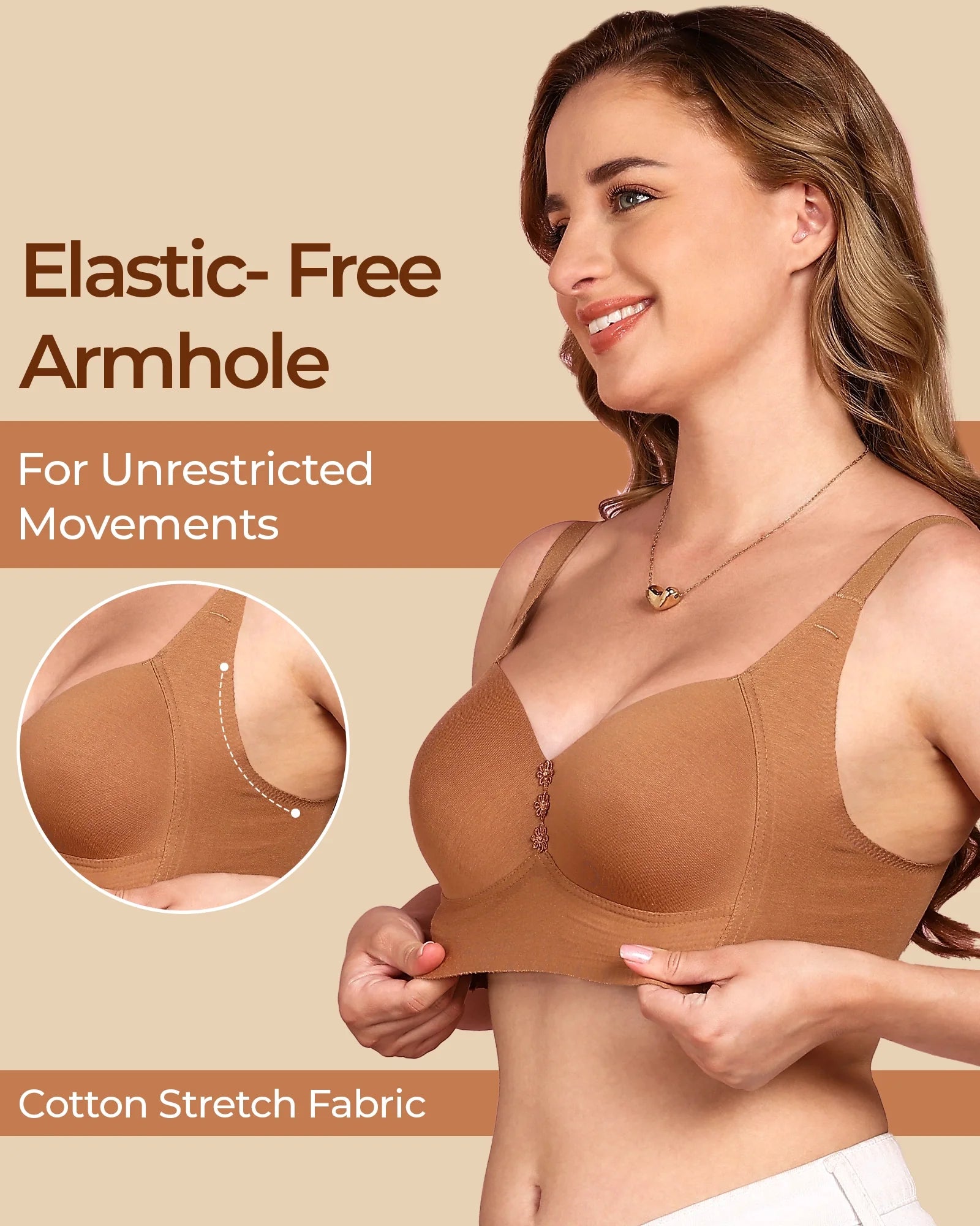 Swanz  Bonded Breathable Cotton Plus-Size Padded M-Frame Minimiser (TW-SB-9203)