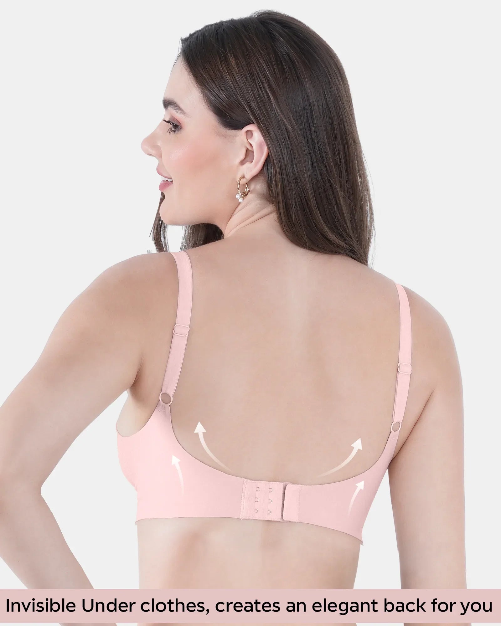 Swanz  Bonded Polyamide Full-Coverage Padded Bra (SB-968) (Rose)