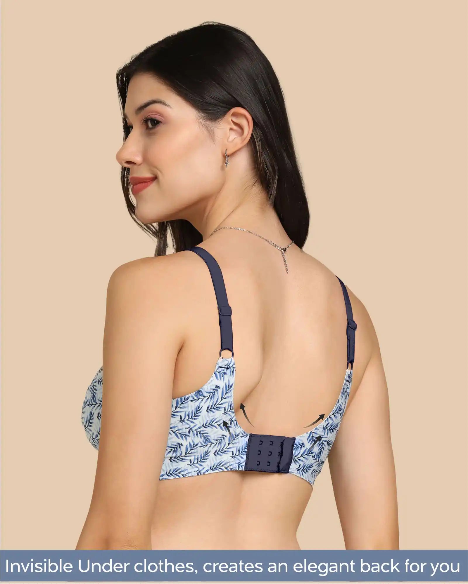 Swanz  Bonded Printed Full-Coverage Padded Bra (SB-68 PR)