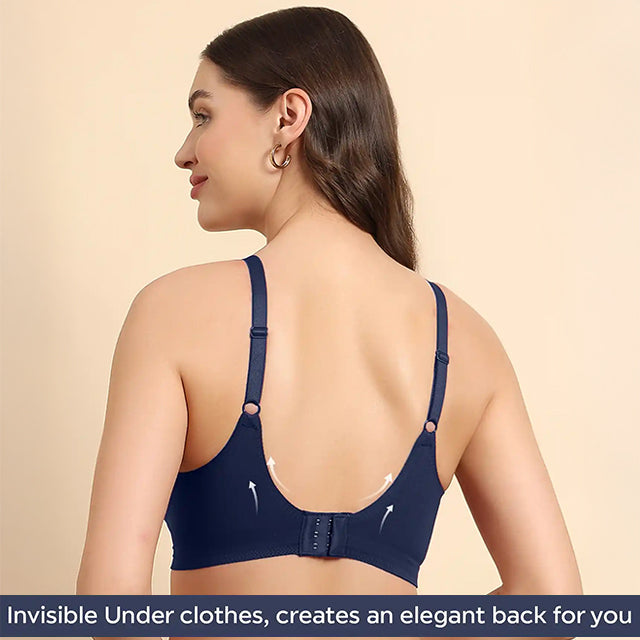 Swanz  Bonded Breathable Cotton Padded Full-Coverage Bra (SB-938)