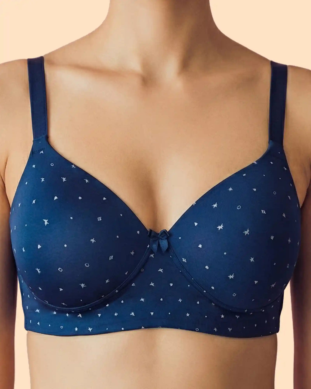 Everyday Lightly Padded Polyamide Printed Bonded Bra (TW-SB-59929)