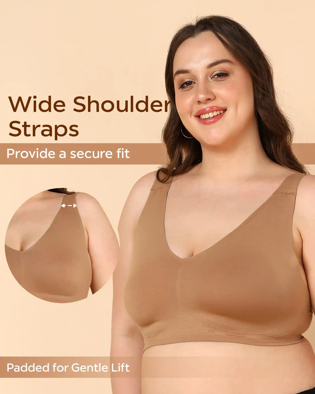 Swanz  Bonded Breathable Cotton Padded Full-Coverage Bra (SB-938)