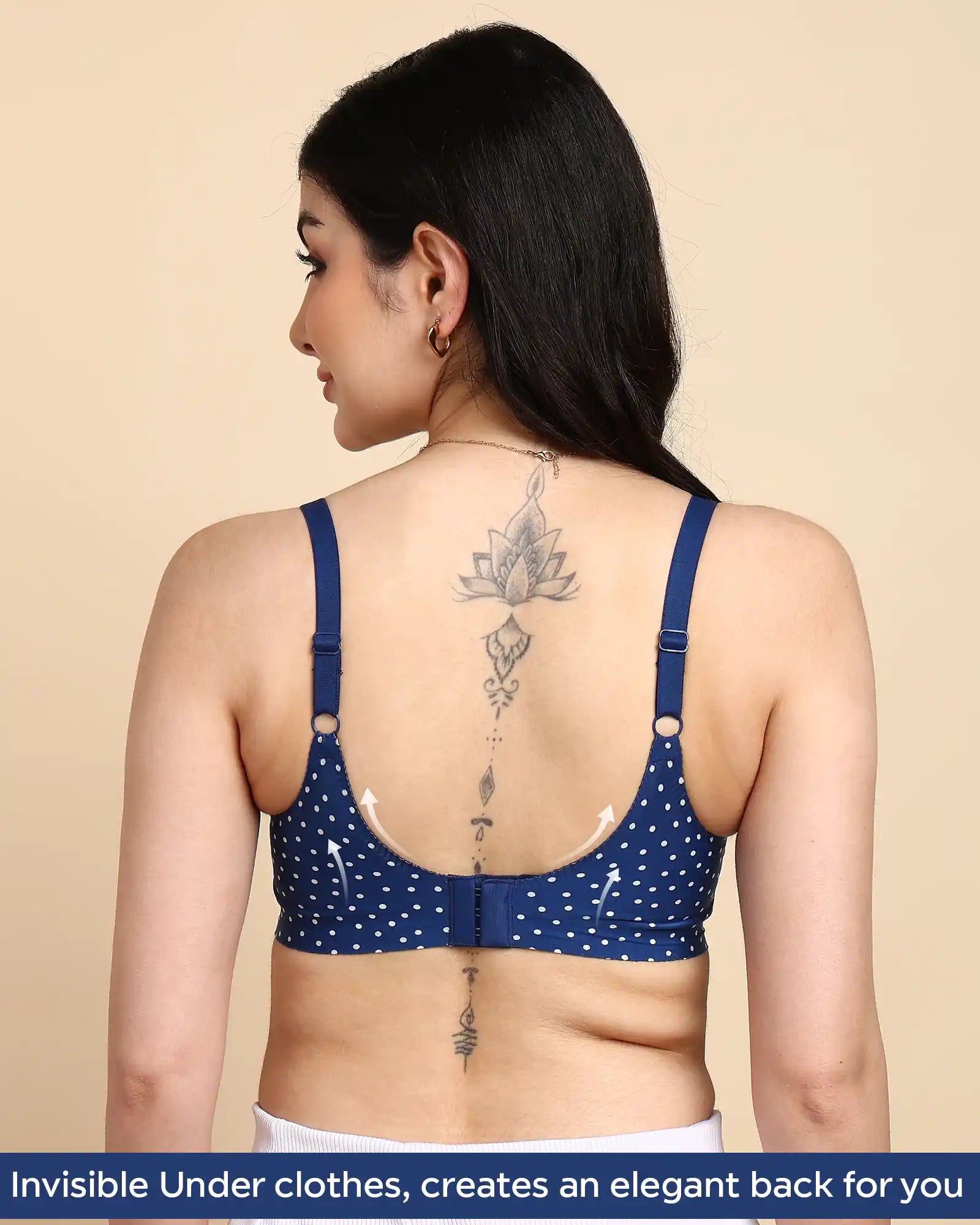 Swanz  Bonded Printed Full-Coverage Padded Bra (SB-3842 PR)