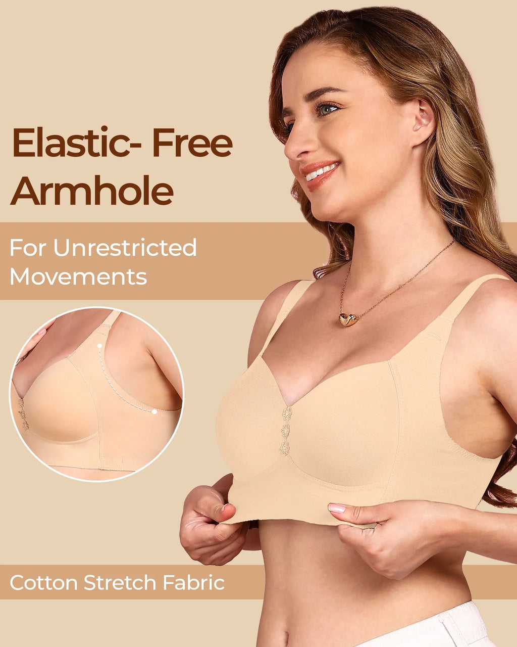 Swanz  Bonded Breathable Cotton Plus-Size Padded M-Frame Minimiser (TW-SB-9203)