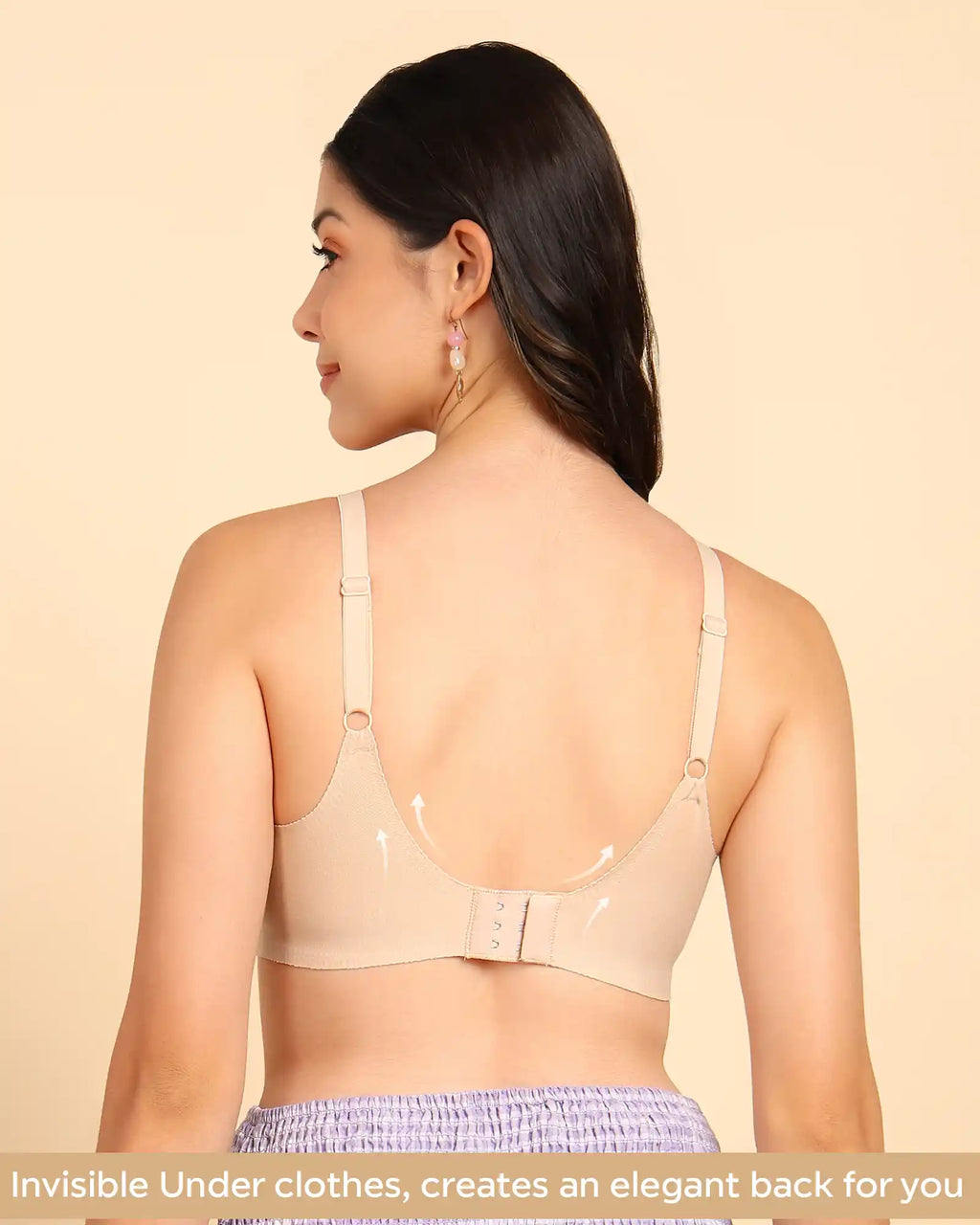 Swanz  Bonded Breathable Cotton Padded Full-Coverage Bra (SB-938-Skin)