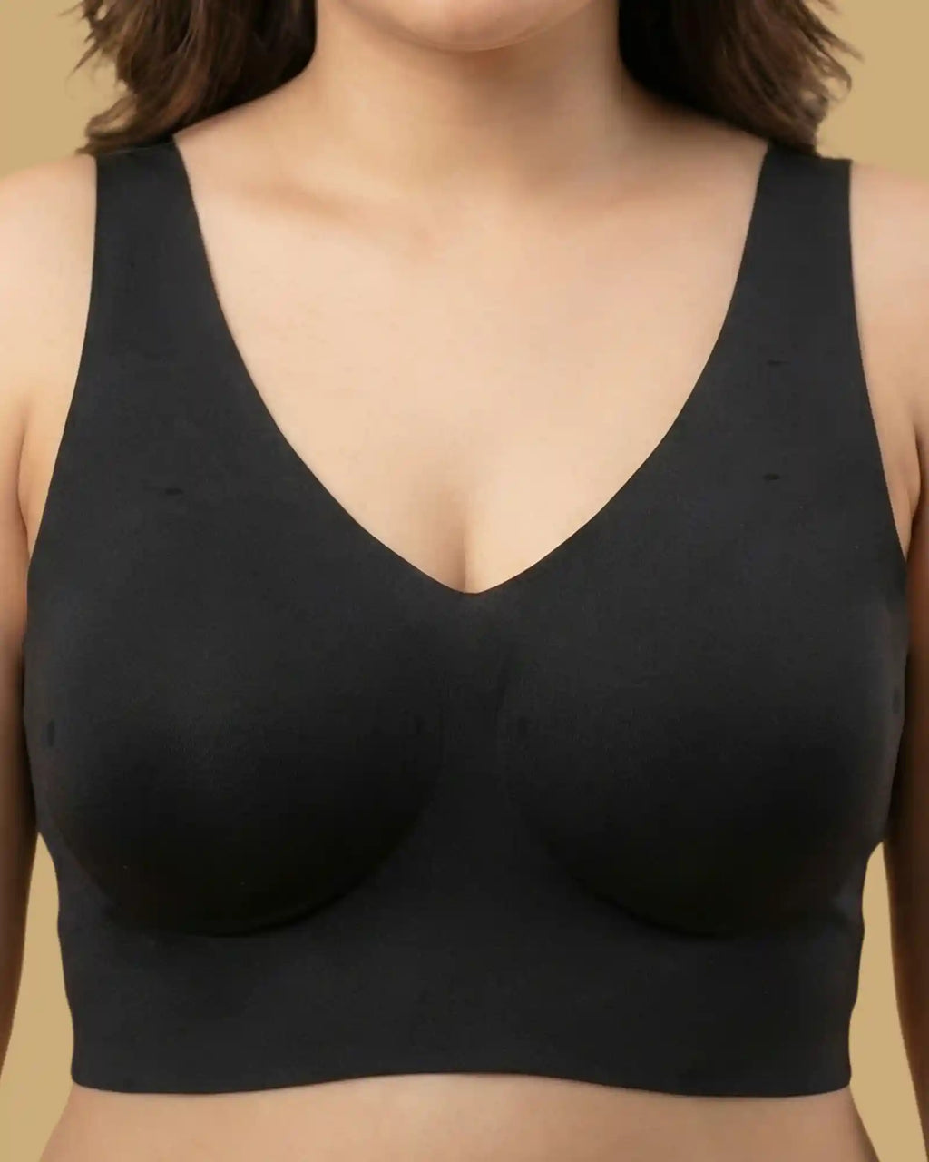 Cotton Padded Full Coverage Bonded Bra (SB-938-Black)