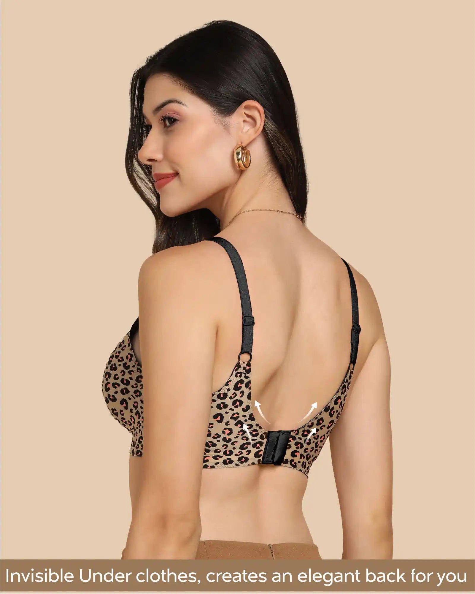 Swanz  Bonded Printed Full-Coverage Padded Bra (SB-6828 PR)