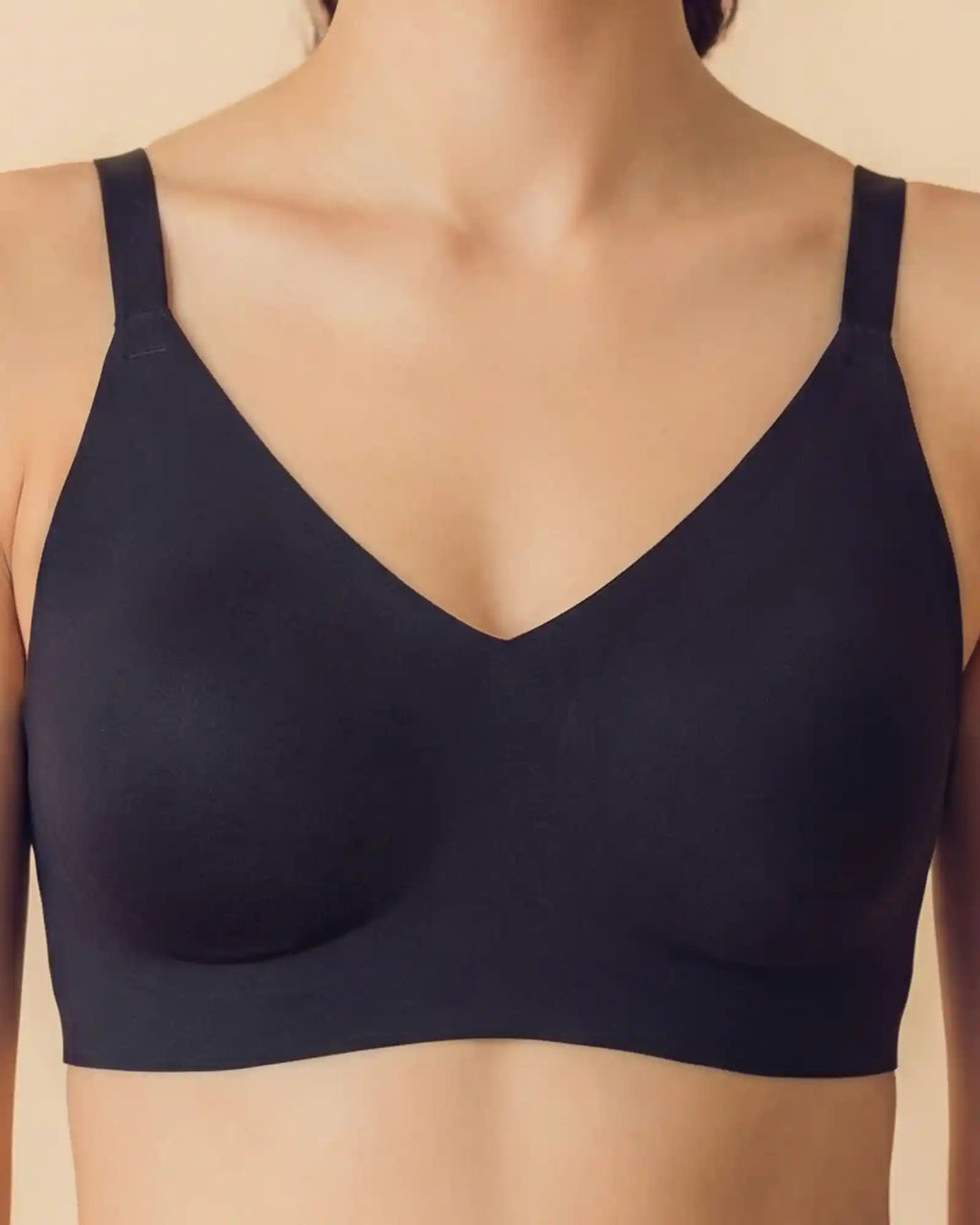 Cotton Non-Padded Full Coverage Bonded Bra (SB-935-Navy)
