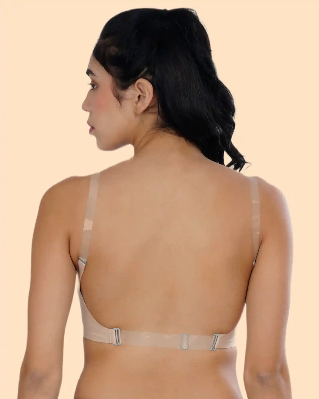 Cotton Padded Bonded Backless Everyday  Bra (TW-SB-9851-Skin)