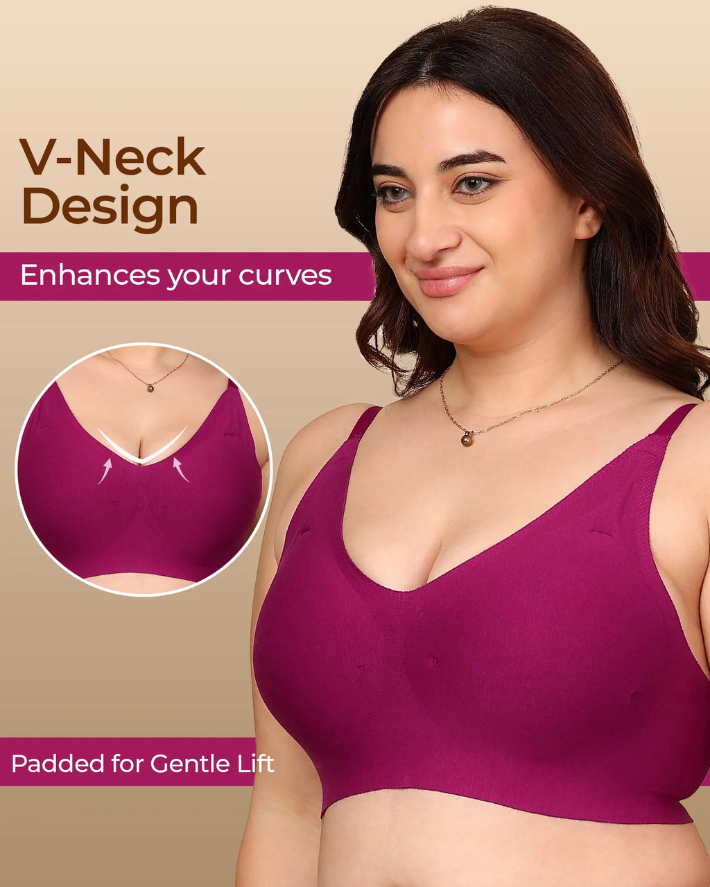 Swanz  Bonded Breathable Cotton Padded Full-Coverage Bra (SB-938)