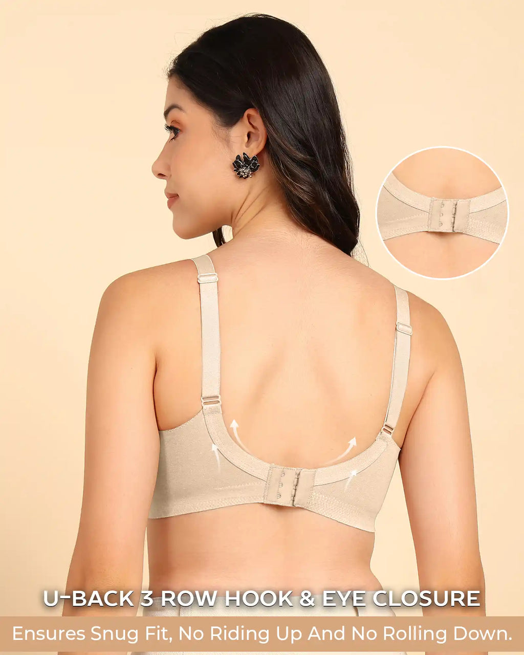 Swanz  Bonded Breathable Cotton Plus-Size Padded M-Frame Minimiser (SB-9203)