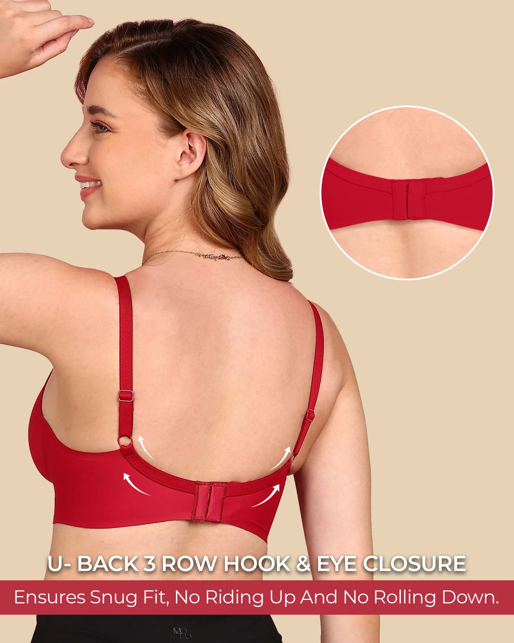 Swanz  Bonded Polyamide Lightly Padded Bra (Level 1 Padding) (SB-95991)