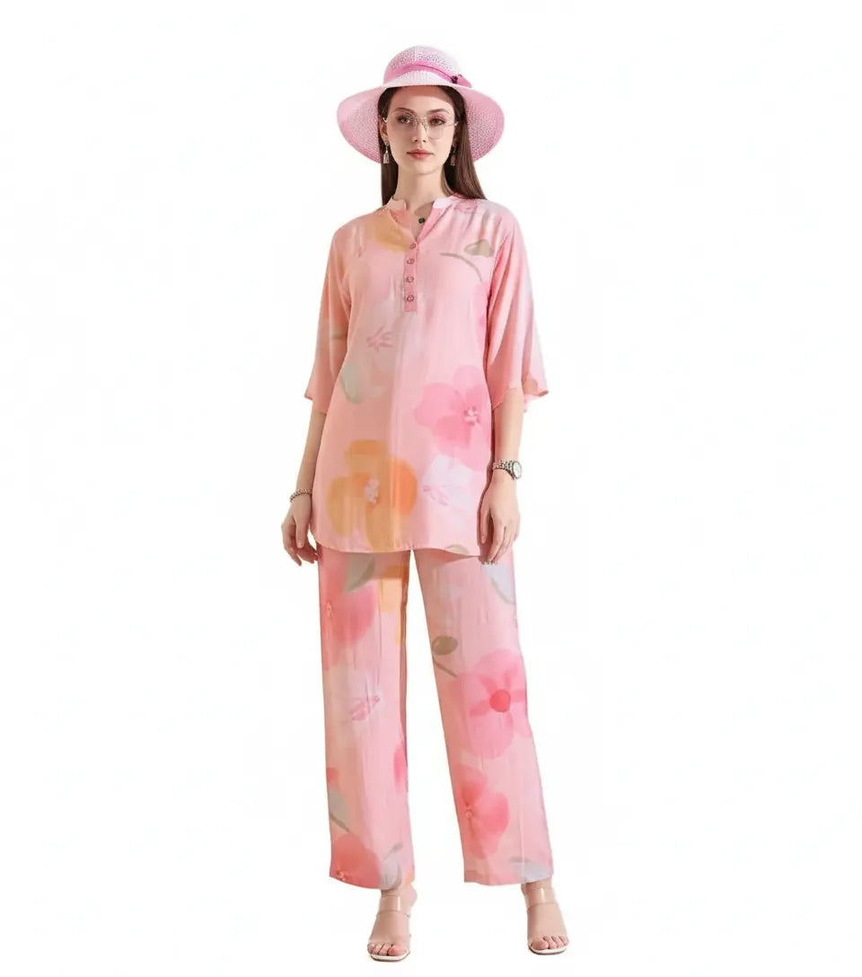 Arolisa  Women’s Premium Rayon Printed Night Suit Set – Soft, Stylish & Ultra-Comfortable Loungewear