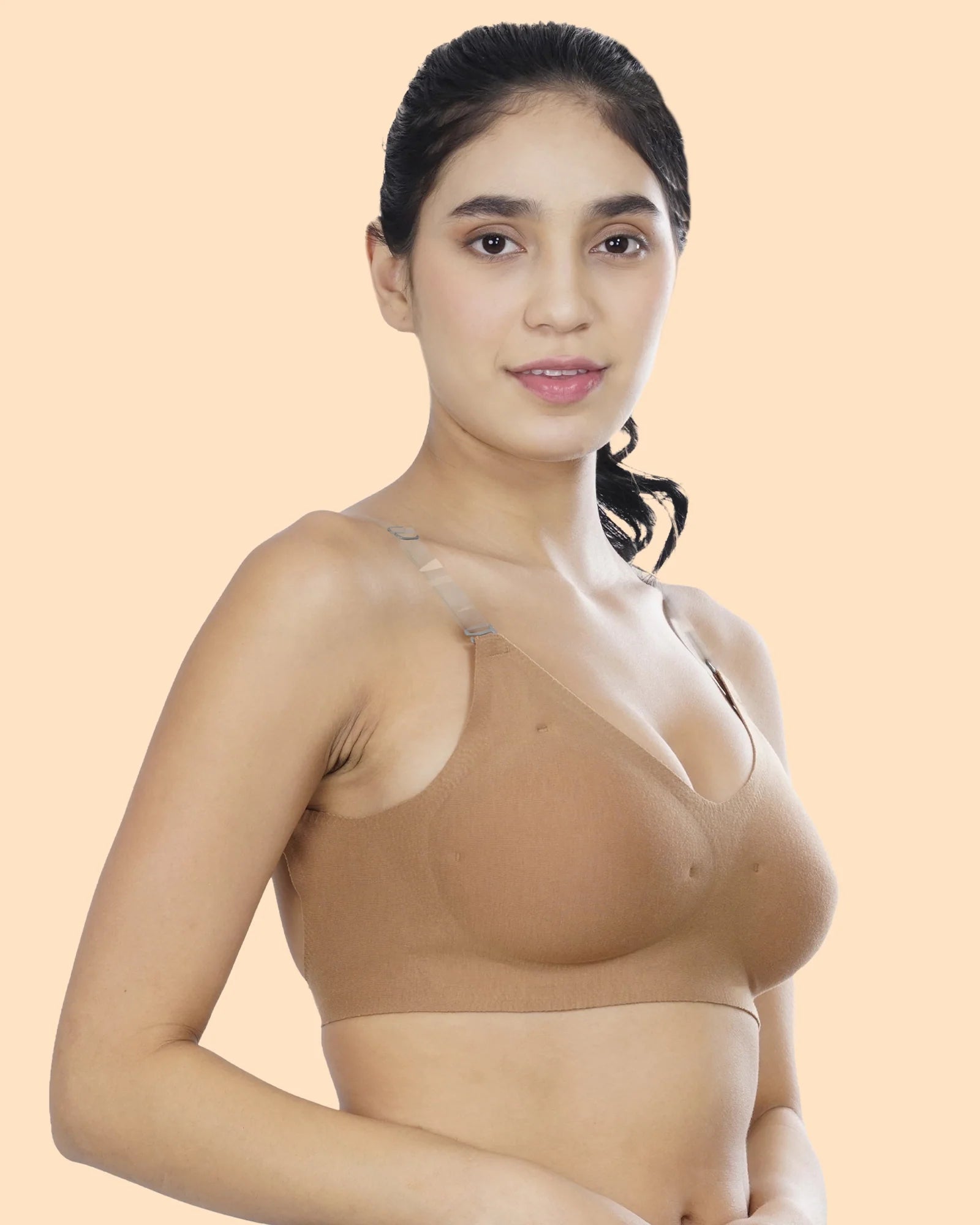 Cotton Padded Bonded Backless Everyday Bra (TW-SB-9851-FWN)