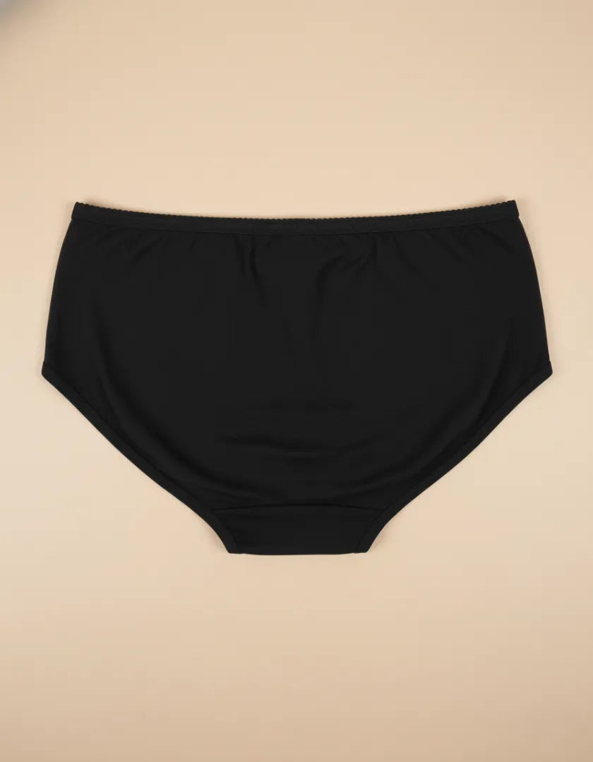 Swanz  Cotton Spandex Hipster Panty Soft Stretch Mid-Rise Comfort Fit