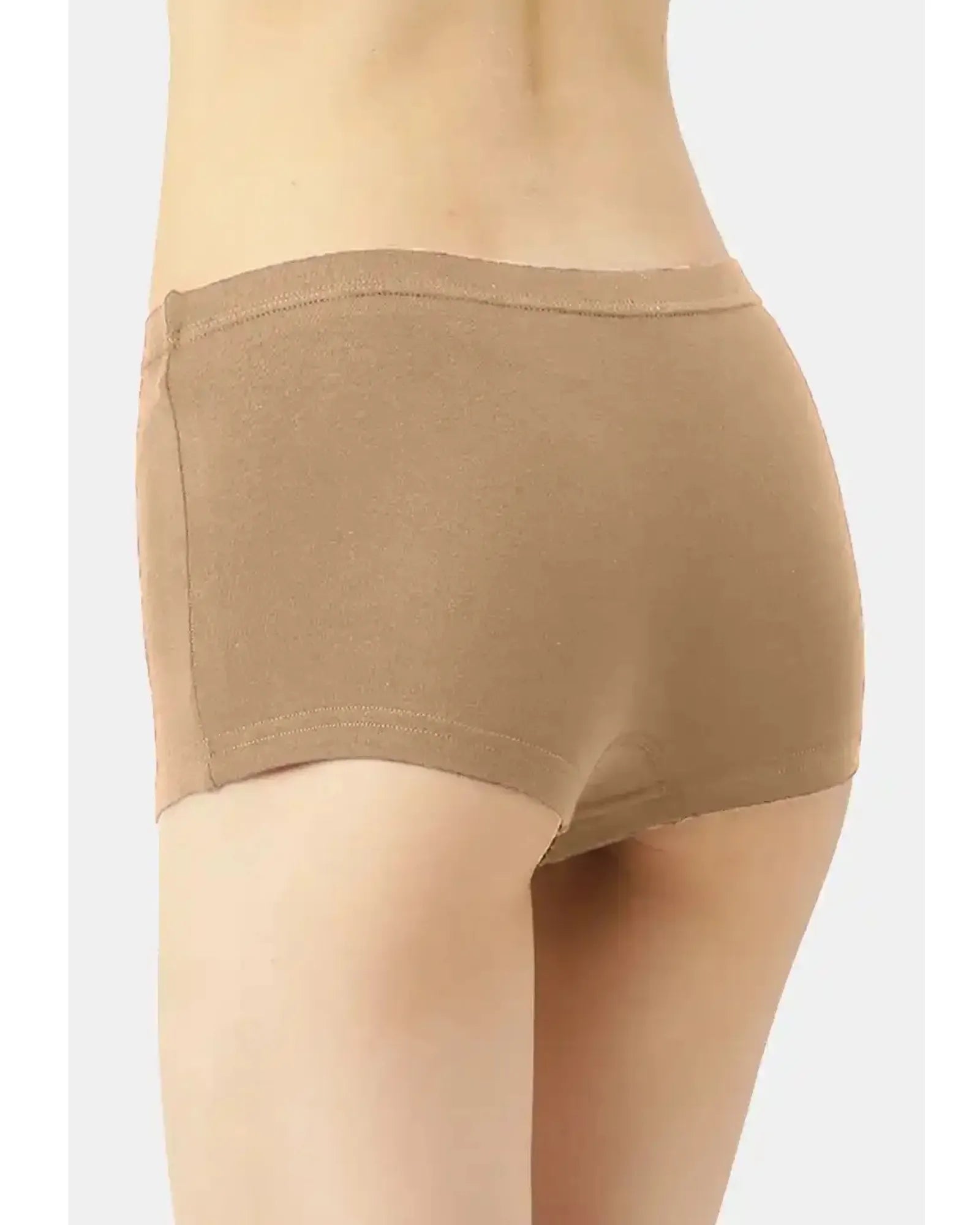 Swanz  High-Rise Cotton Stretch Boyshorts Full Coverage, Seamless Comfort Everyday Essentials (Pack Of 5)