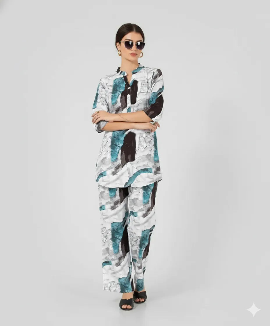 Arolisa  Women’s Premium Rayon Printed Night Suit Set – Soft, Stylish & Ultra-Comfortable Loungewear