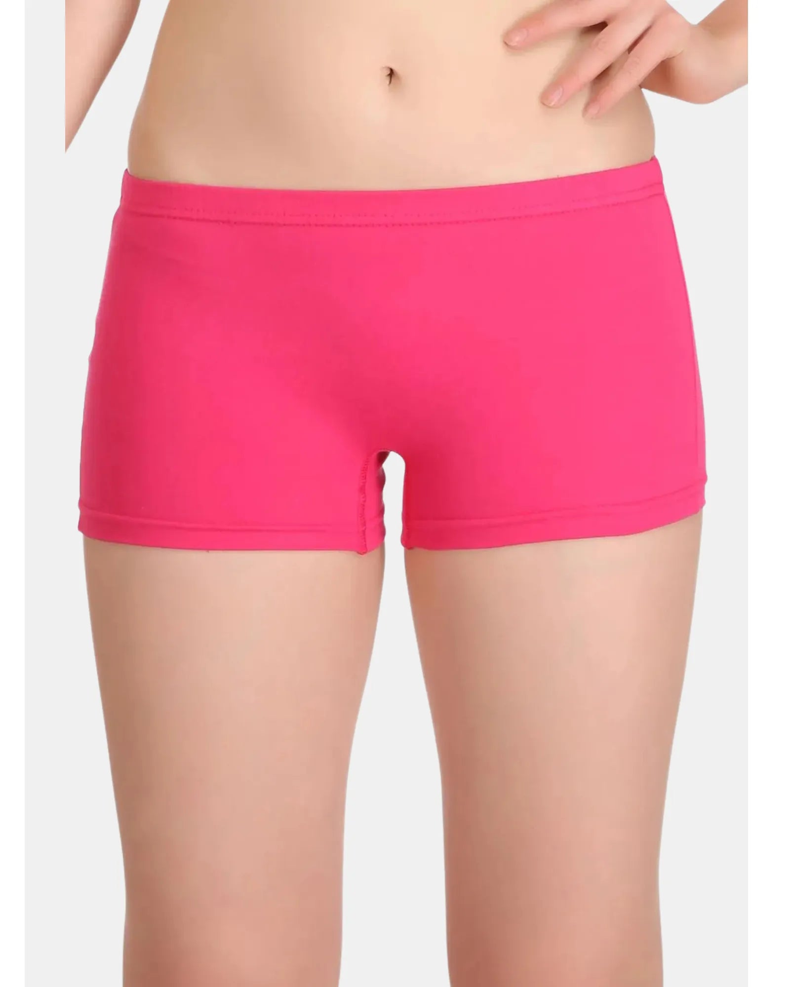 Swanz  High-Rise Cotton Stretch Boyshorts Full Coverage, Seamless Comfort Everyday Essentials (Pack Of 3)
