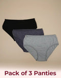 Swanz  Cotton Spandex Hipster Panty Soft Stretch Mid-Rise Comfort Fit